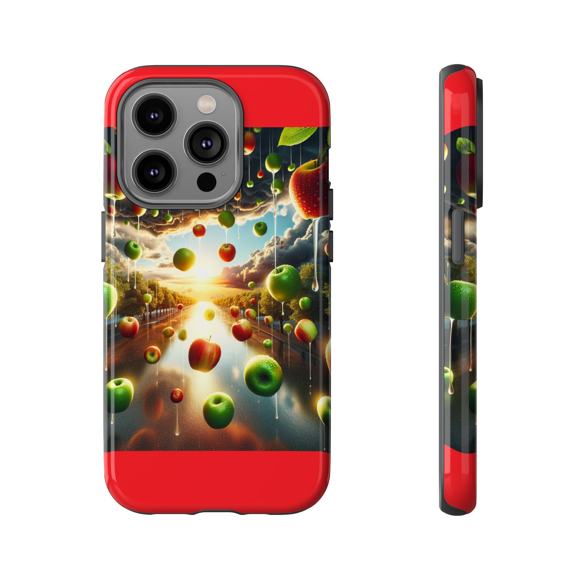 Vibrant Phone Case with Artistic Apple Design, Unique Gift for Art Lovers, Trendy Accessory for Any Occasion, Stylish Smartphone Cover