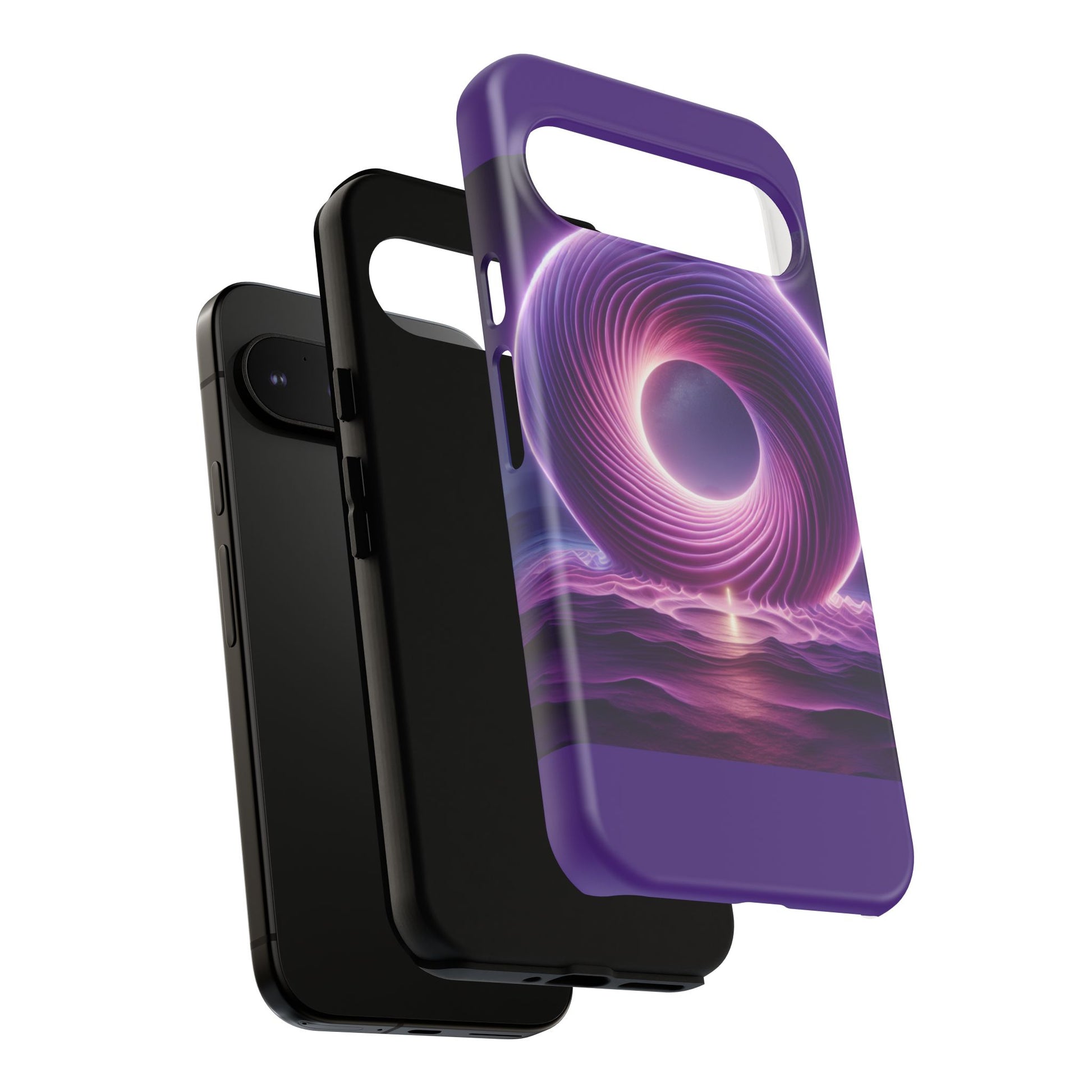 Colorful Phone Case with Swirling Design, Tough Phone Cover, Cosmic Phone Protector, Unique Gift for Tech Lovers, Stylish Smartphone Shell