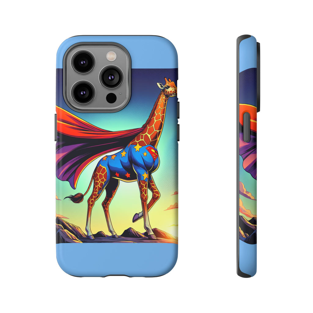 Superhero Giraffe Phone Case | Tough Cases, Unique Gifts, Animal Lover Accessories, Fun Tech Protectors, Cute Phone Covers, Birthday Gift