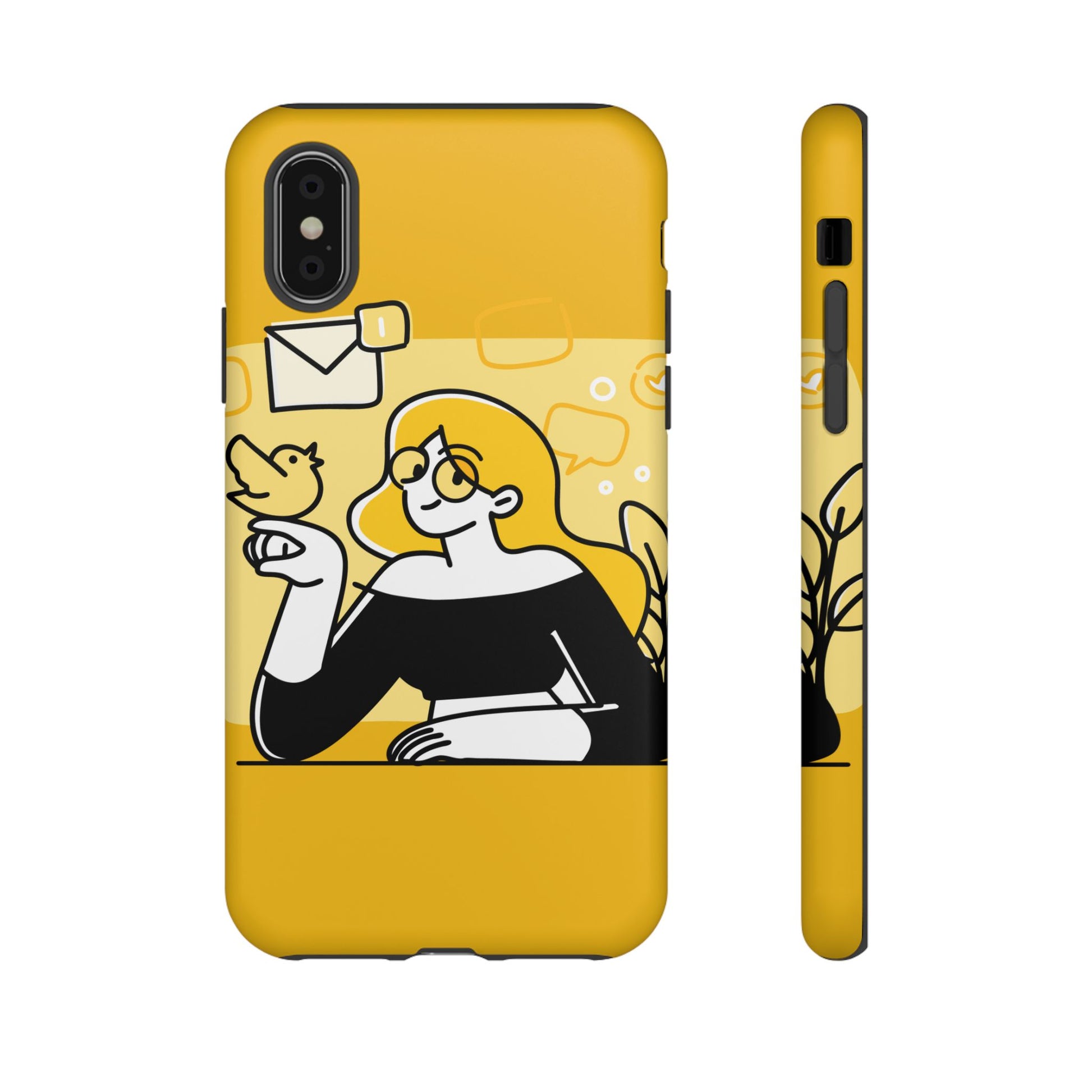 Chic Phone Case with Playful Design, Smartphone Cover, Unique Gift, Trendy Accessory, Eco-Friendly Case
