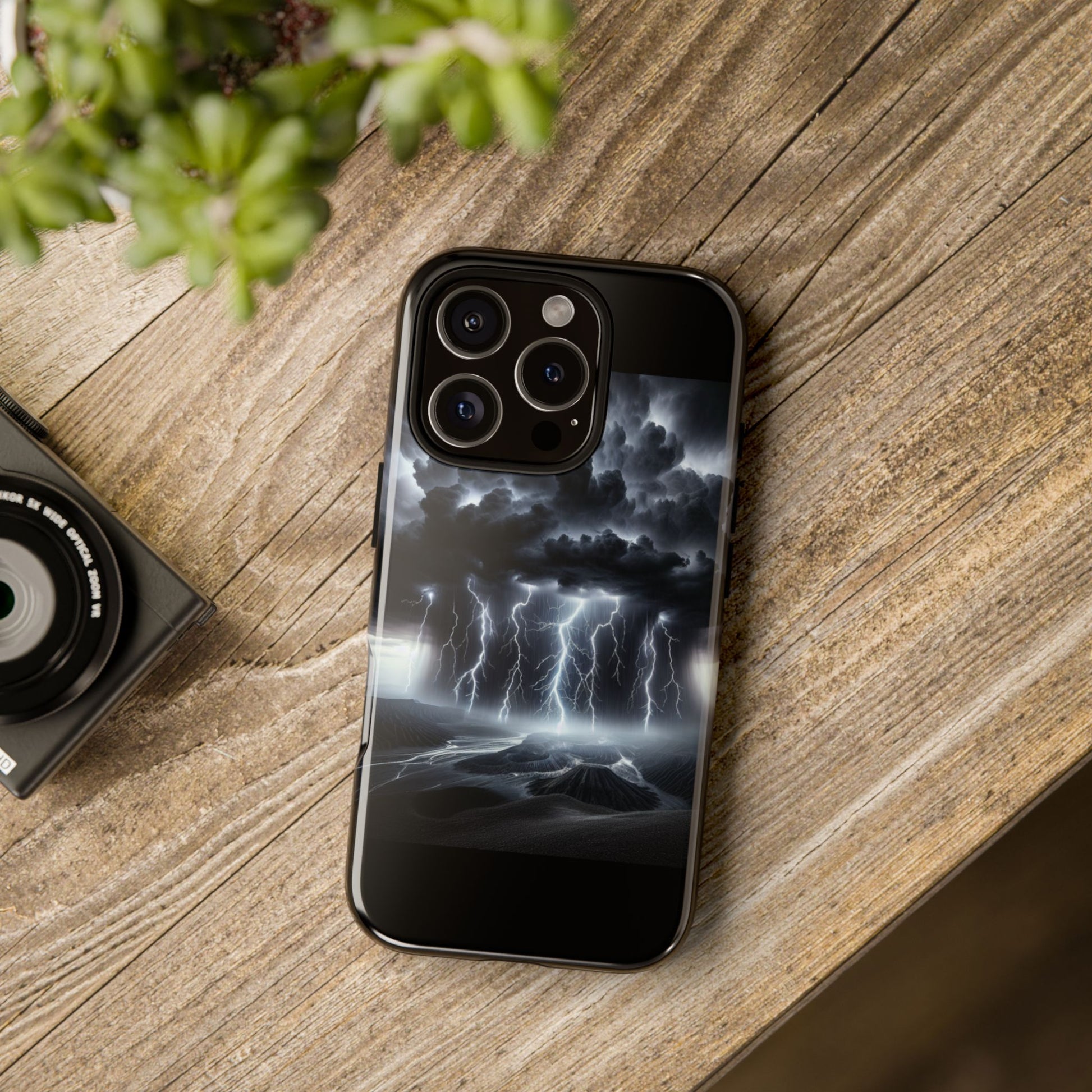 Tough Cases for the Bold: Stormy Thunder Phone Case, Lightning Protection, Durable Cover for Adventurers, Unique Gift for Nature [...]