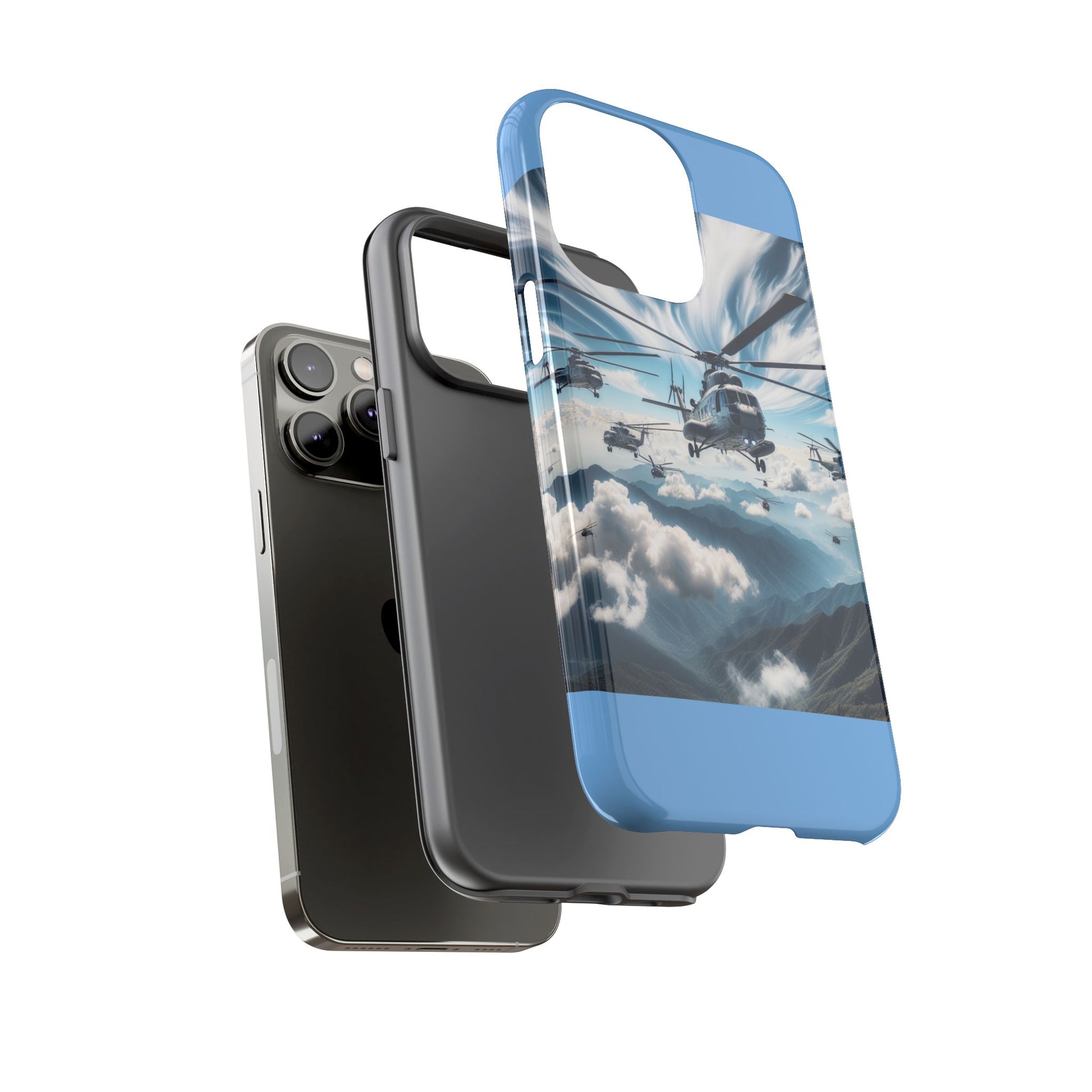 Tough Cases - Helicopter Design Phone Case, Military Style Cover, Unique Gift for Aviation Lovers, Durable Phone Protector, Hobbyist [...]