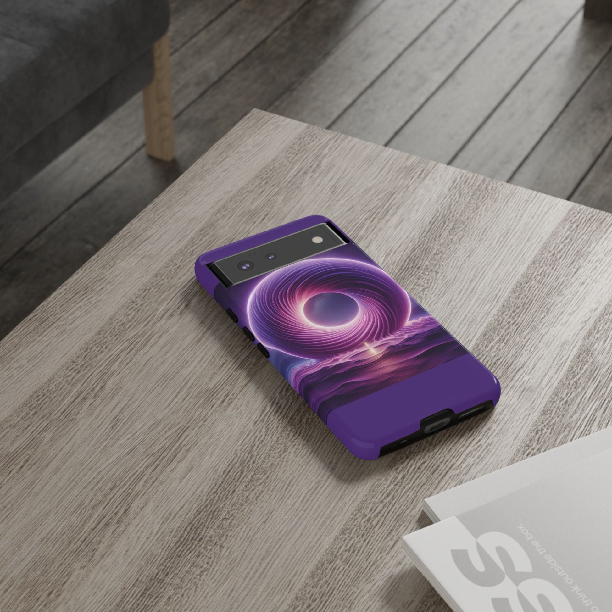 Colorful Phone Case with Swirling Design, Tough Phone Cover, Cosmic Phone Protector, Unique Gift for Tech Lovers, Stylish Smartphone Shell
