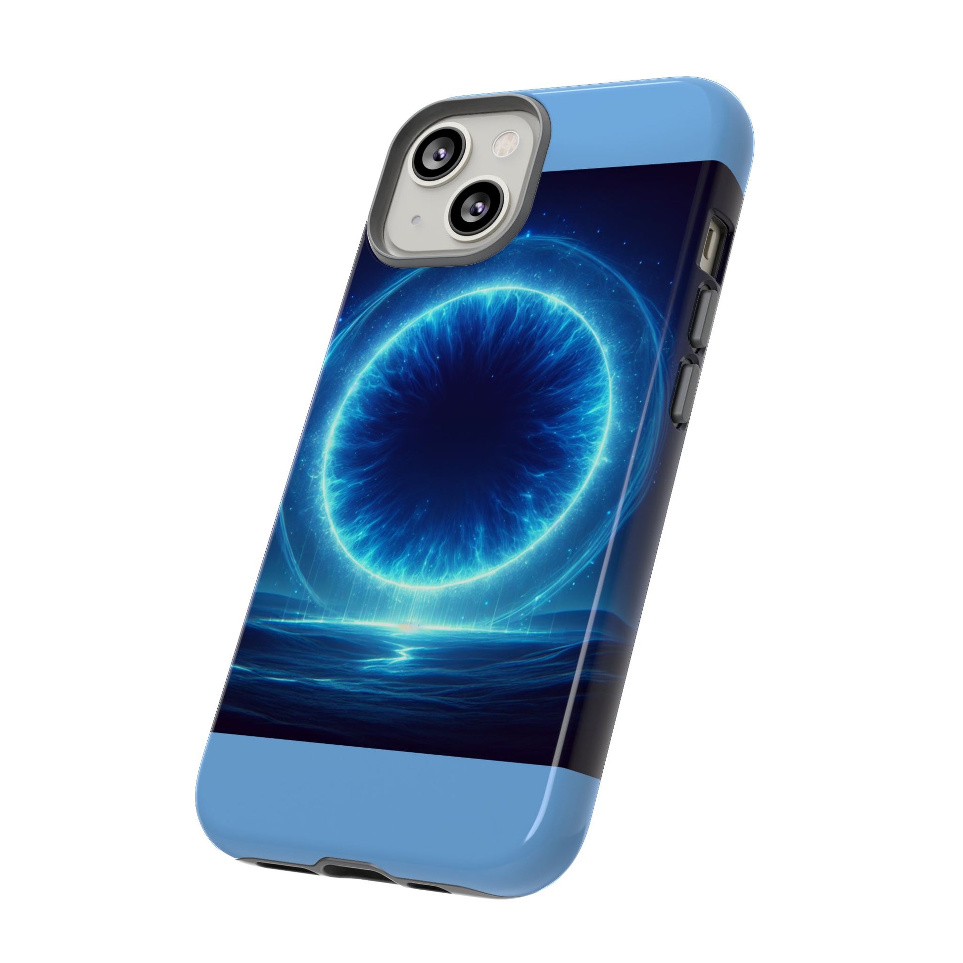 Blue Galaxy Phone Case, Tough Phone Cover, Cosmic Protection Case, Space Design, Gift for Space Lovers
