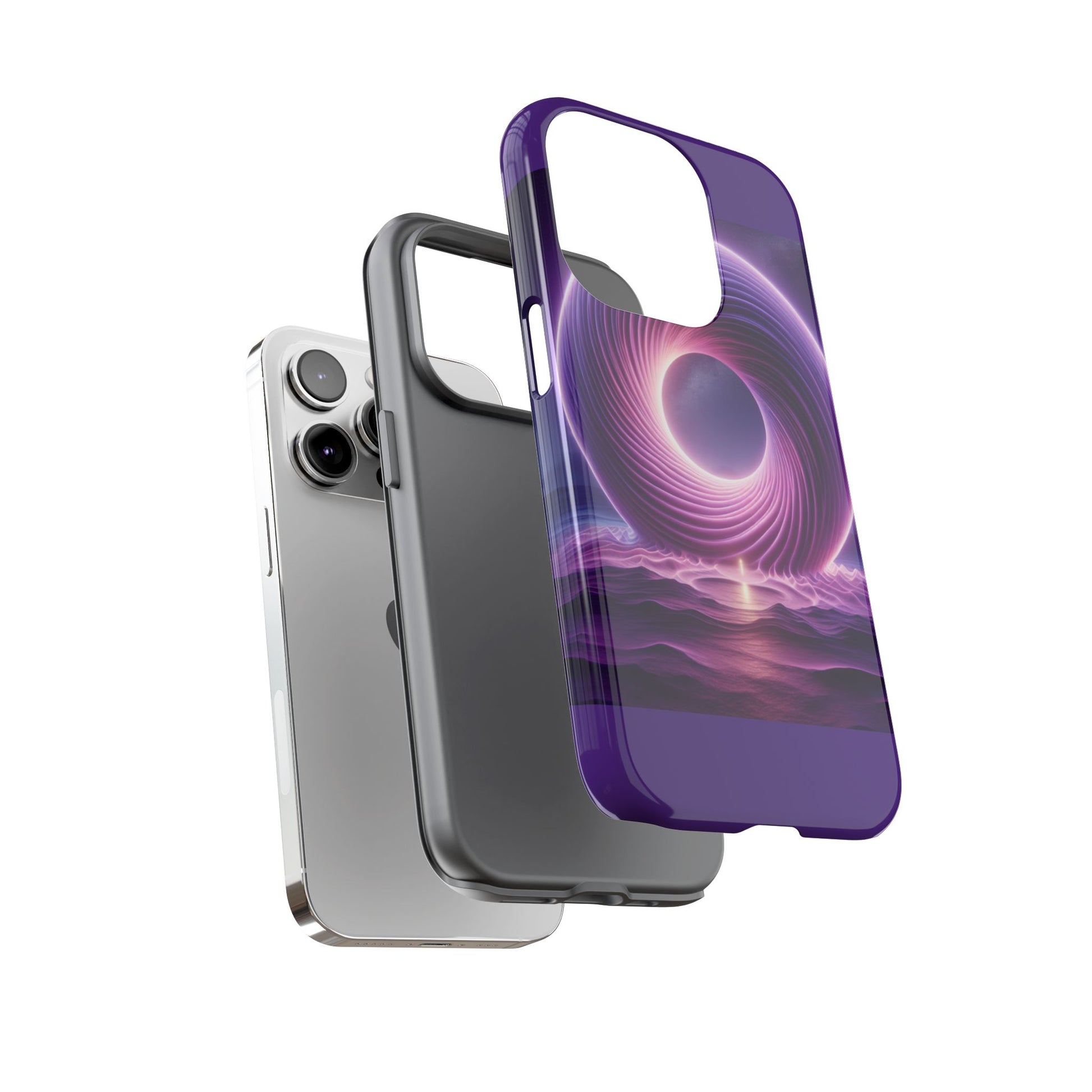 Colorful Phone Case with Swirling Design, Tough Phone Cover, Cosmic Phone Protector, Unique Gift for Tech Lovers, Stylish Smartphone Shell