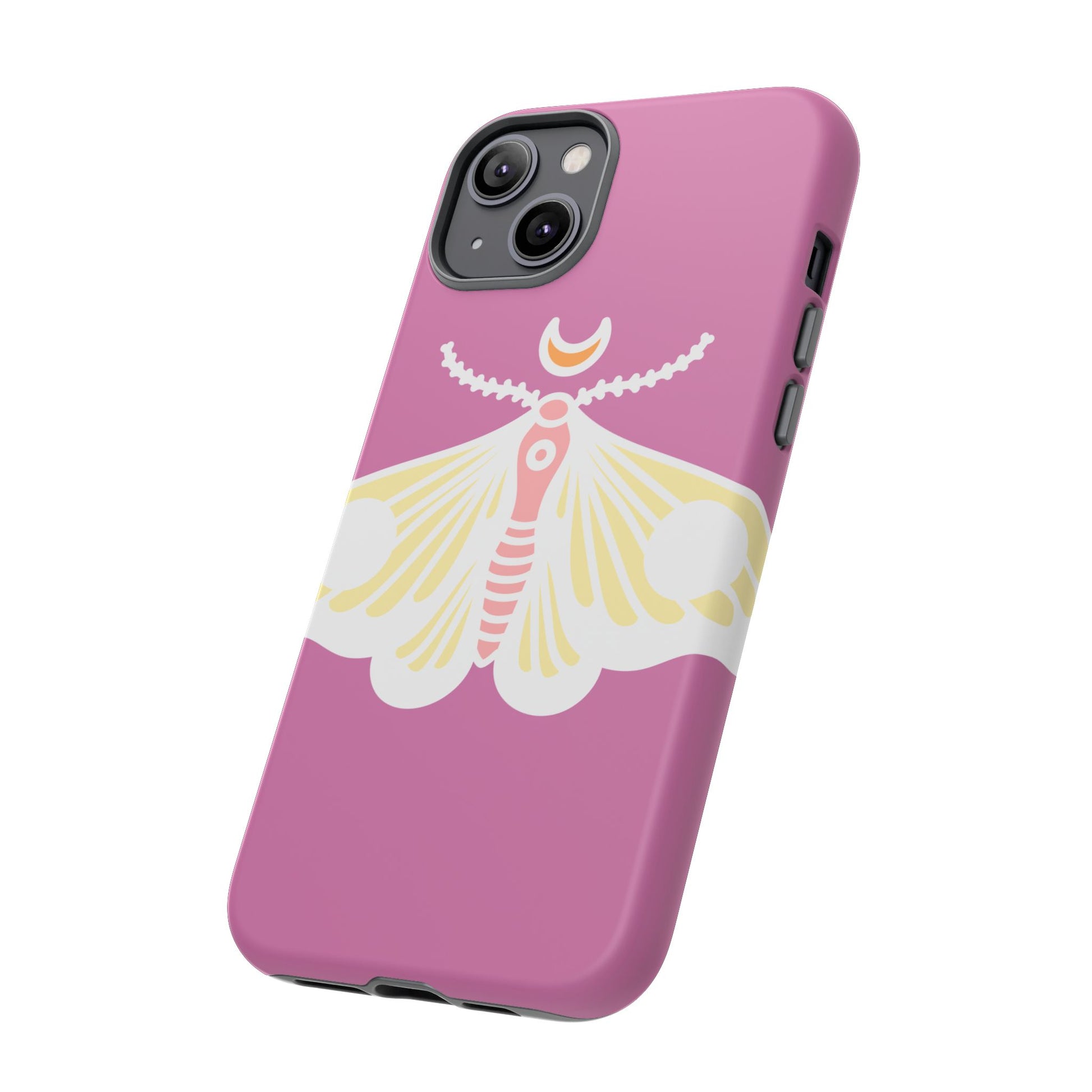 Colorful Moth Phone Case | Tough Cases for iPhone, Unique Gift, Nature Lovers, Boho Style, Trendy Accessories