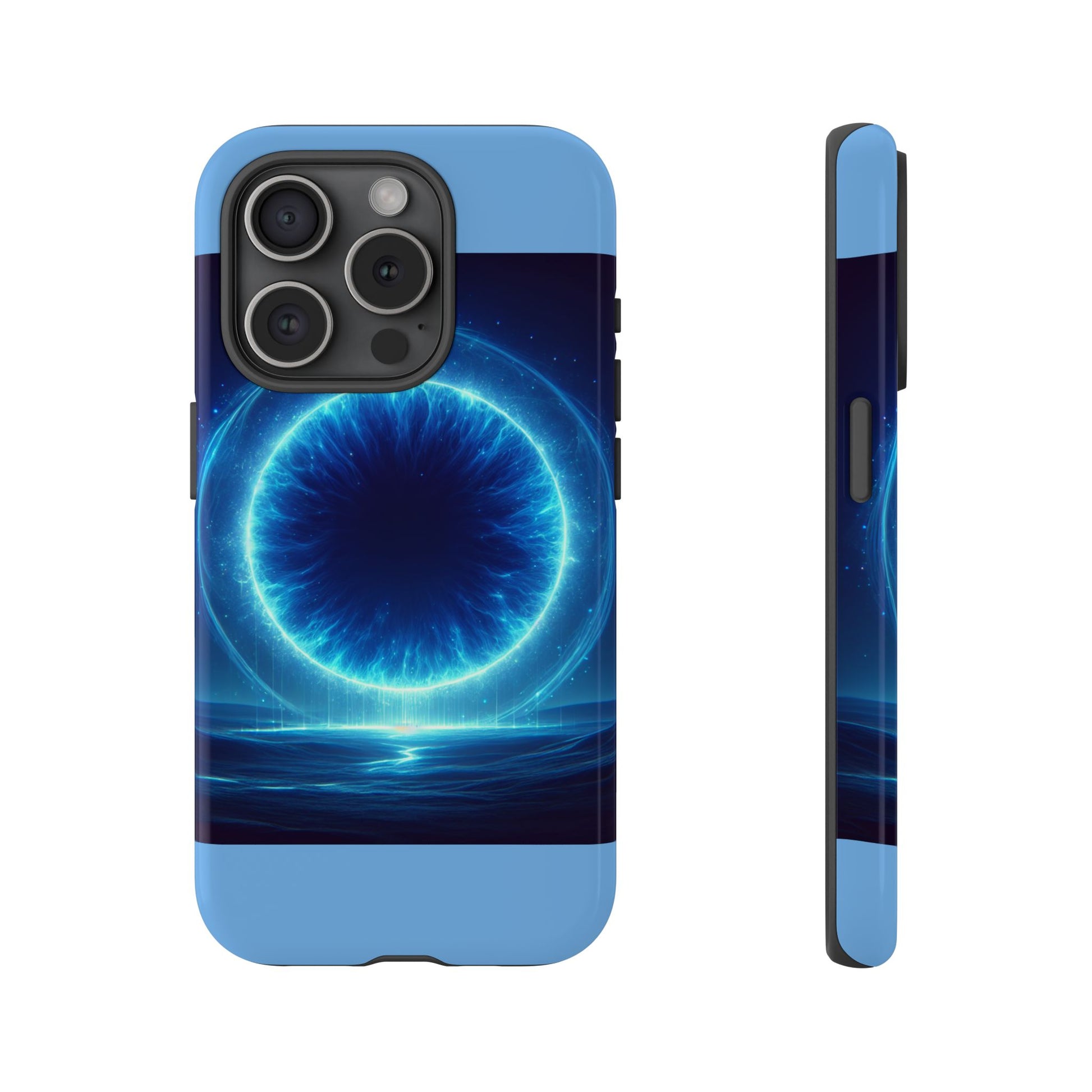 Blue Galaxy Phone Case, Tough Phone Cover, Cosmic Protection Case, Space Design, Gift for Space Lovers