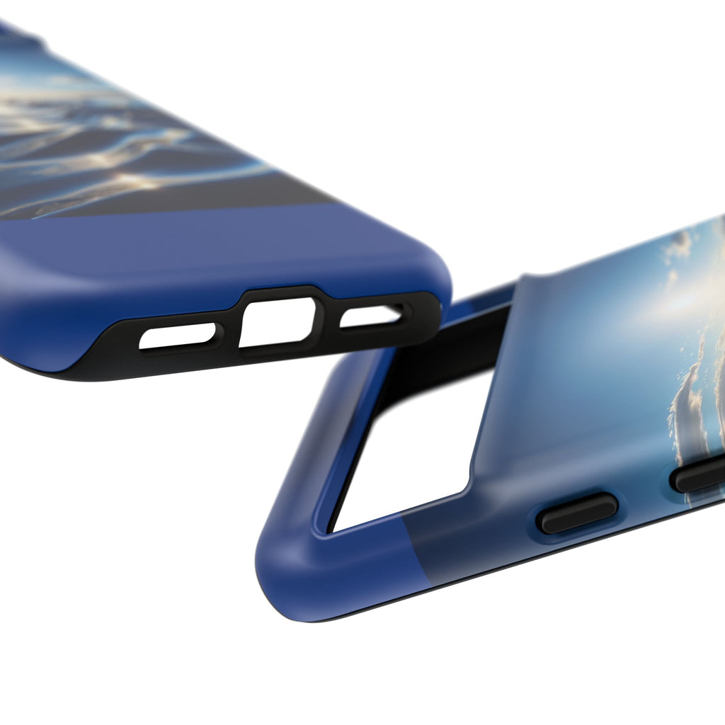 Ocean Wave Phone Case, Tough Phone Cover, Stylish Cell Case, Gift for Beach Lovers, Customizable Phone Accessory