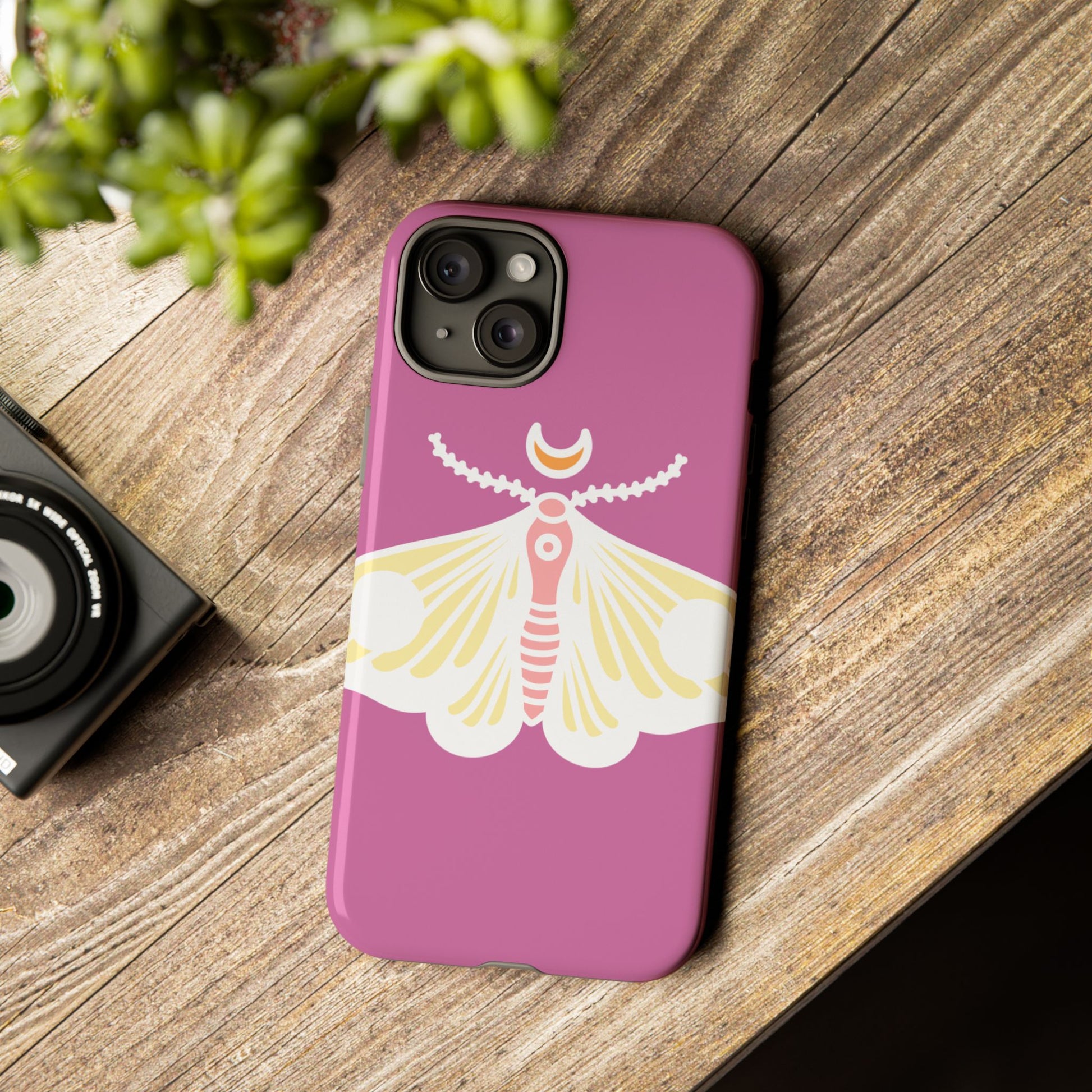 Colorful Moth Phone Case | Tough Cases for iPhone, Unique Gift, Nature Lovers, Boho Style, Trendy Accessories