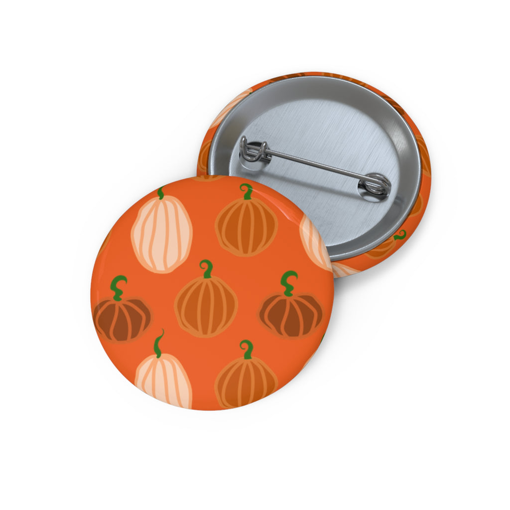 Custom Pumpkin Pin Buttons - Fall Accessories, Halloween Decor, Gift for Friends, Cute Badges, Seasonal Fashion