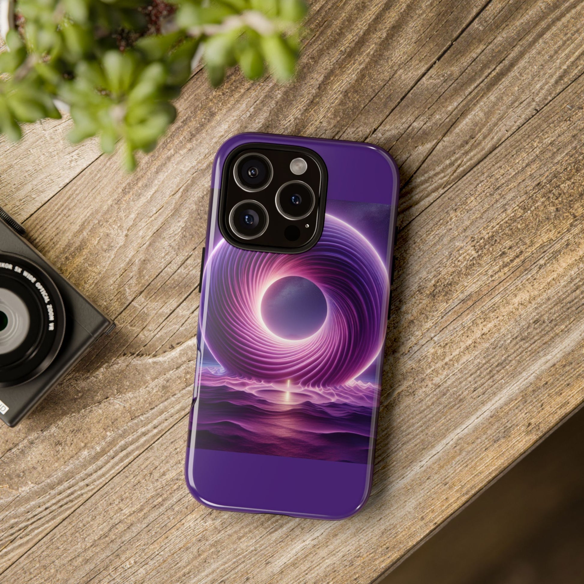Colorful Phone Case with Swirling Design, Tough Phone Cover, Cosmic Phone Protector, Unique Gift for Tech Lovers, Stylish Smartphone Shell