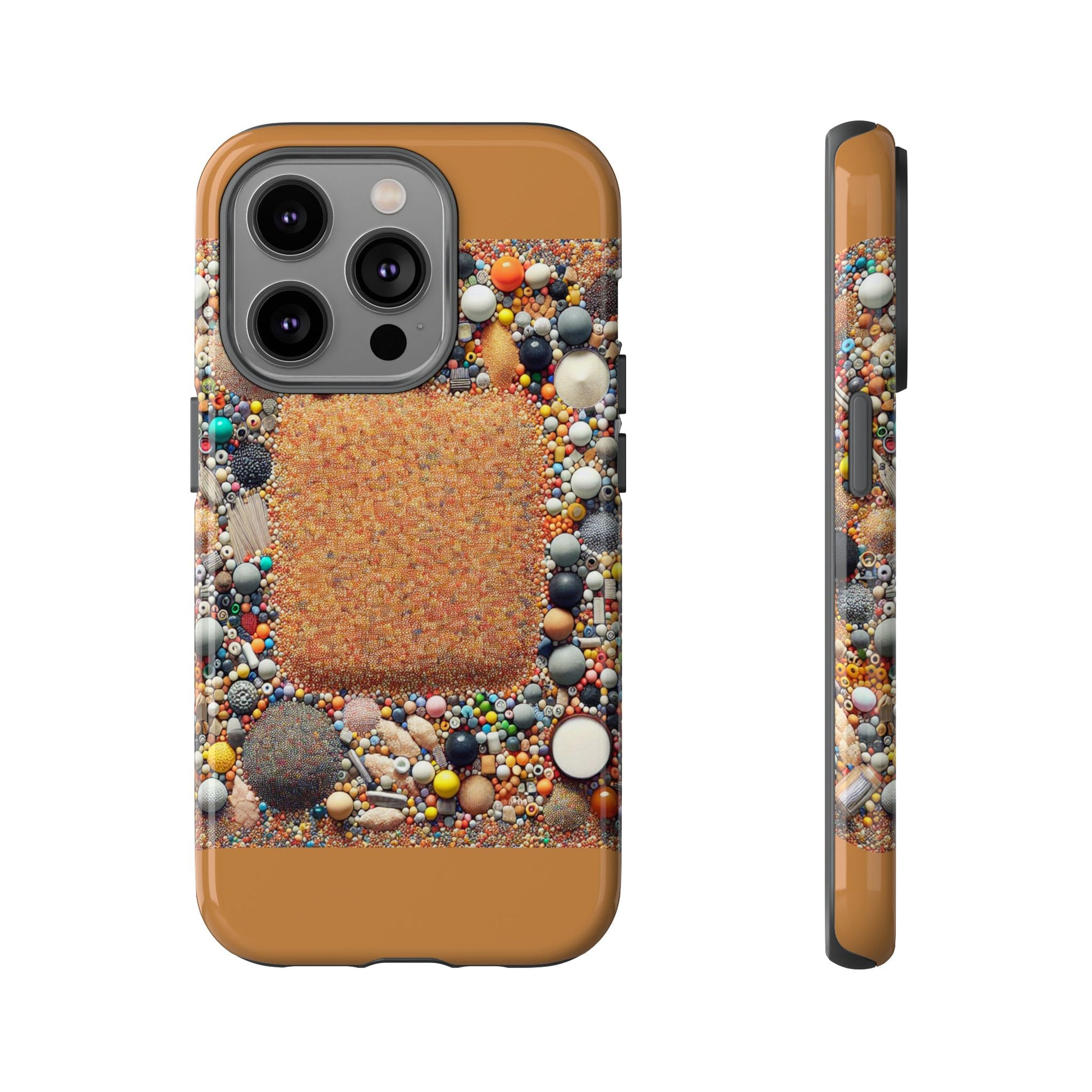 Colorful Phone Case with Unique Texture, Tough Case, Phone Accessory, Trendy Design, Gift for Tech Lovers, Durable Protection