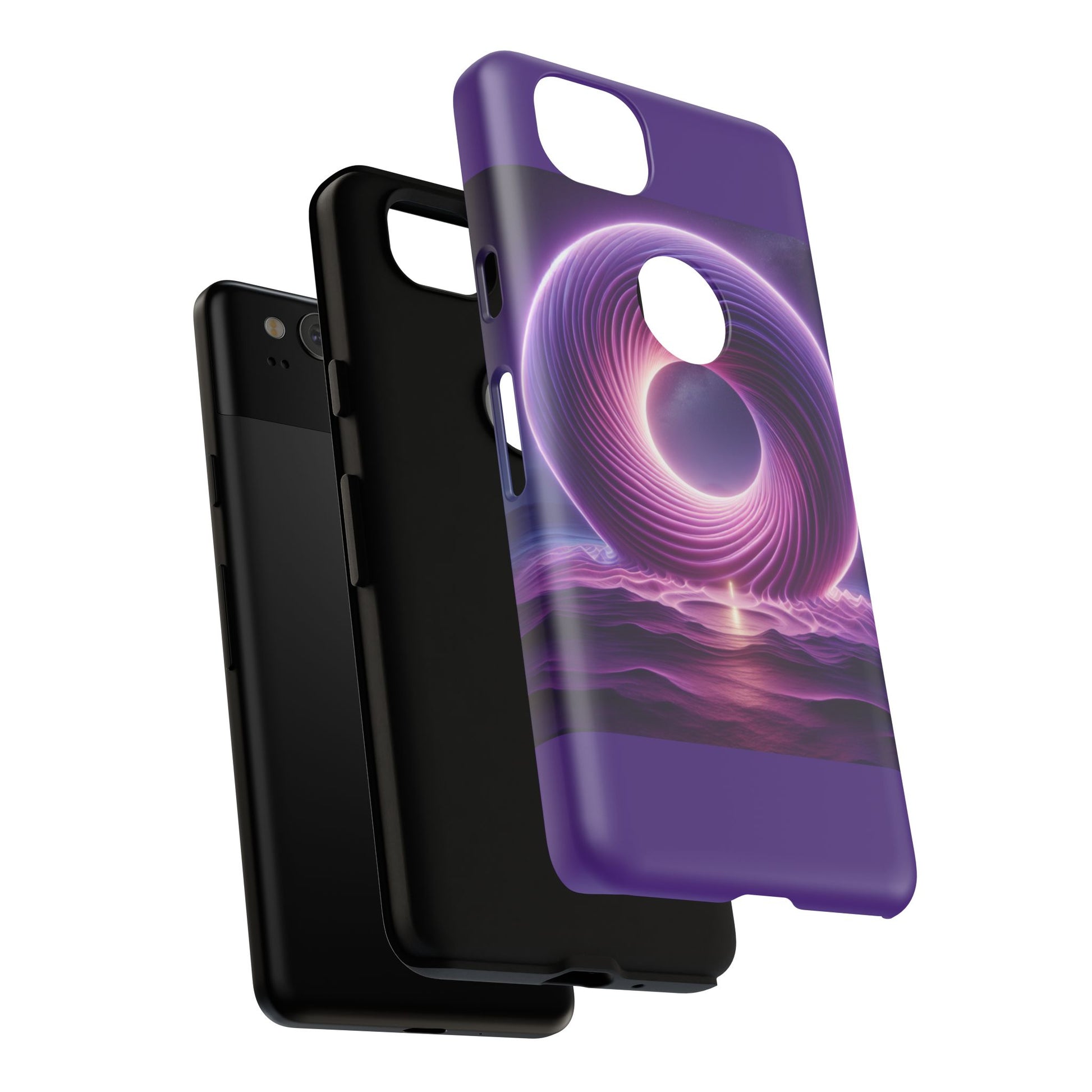 Colorful Phone Case with Swirling Design, Tough Phone Cover, Cosmic Phone Protector, Unique Gift for Tech Lovers, Stylish Smartphone Shell