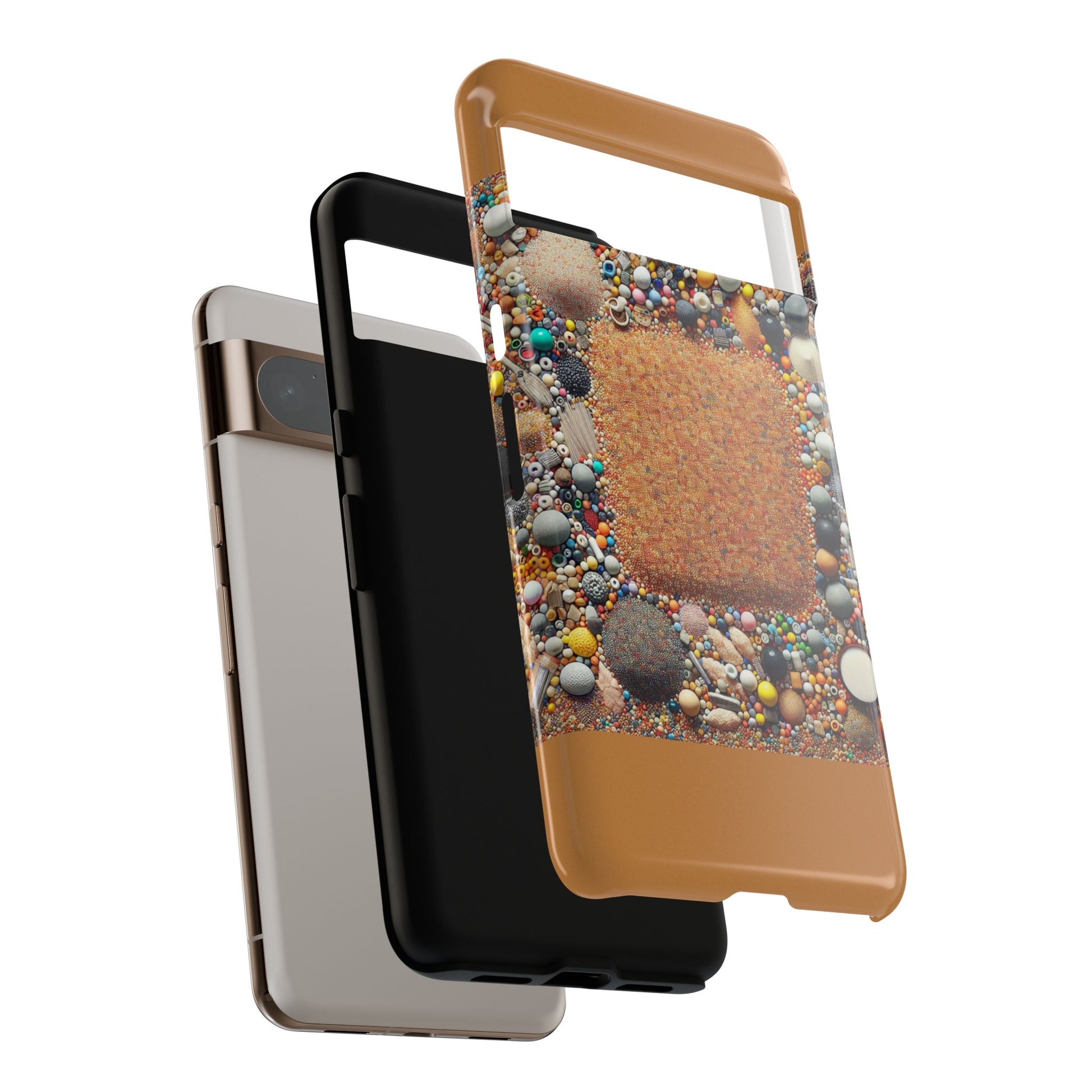 Colorful Phone Case with Unique Texture, Tough Case, Phone Accessory, Trendy Design, Gift for Tech Lovers, Durable Protection