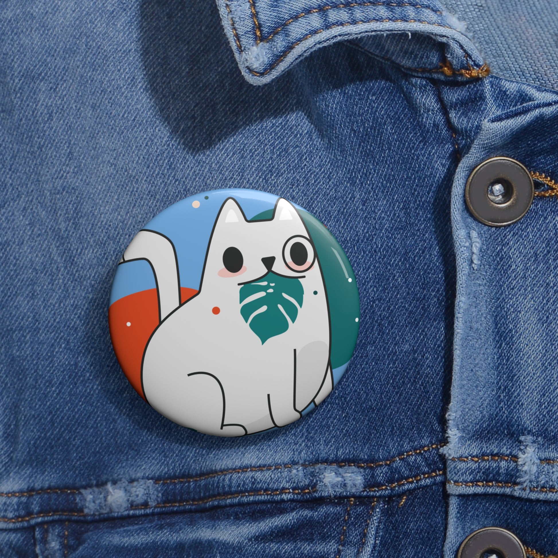 Custom Cat Pin Buttons - Fun Accessories for Animal Lovers, Cute Gifts for Birthdays, Pet Lovers, Cute Fashion, and Events