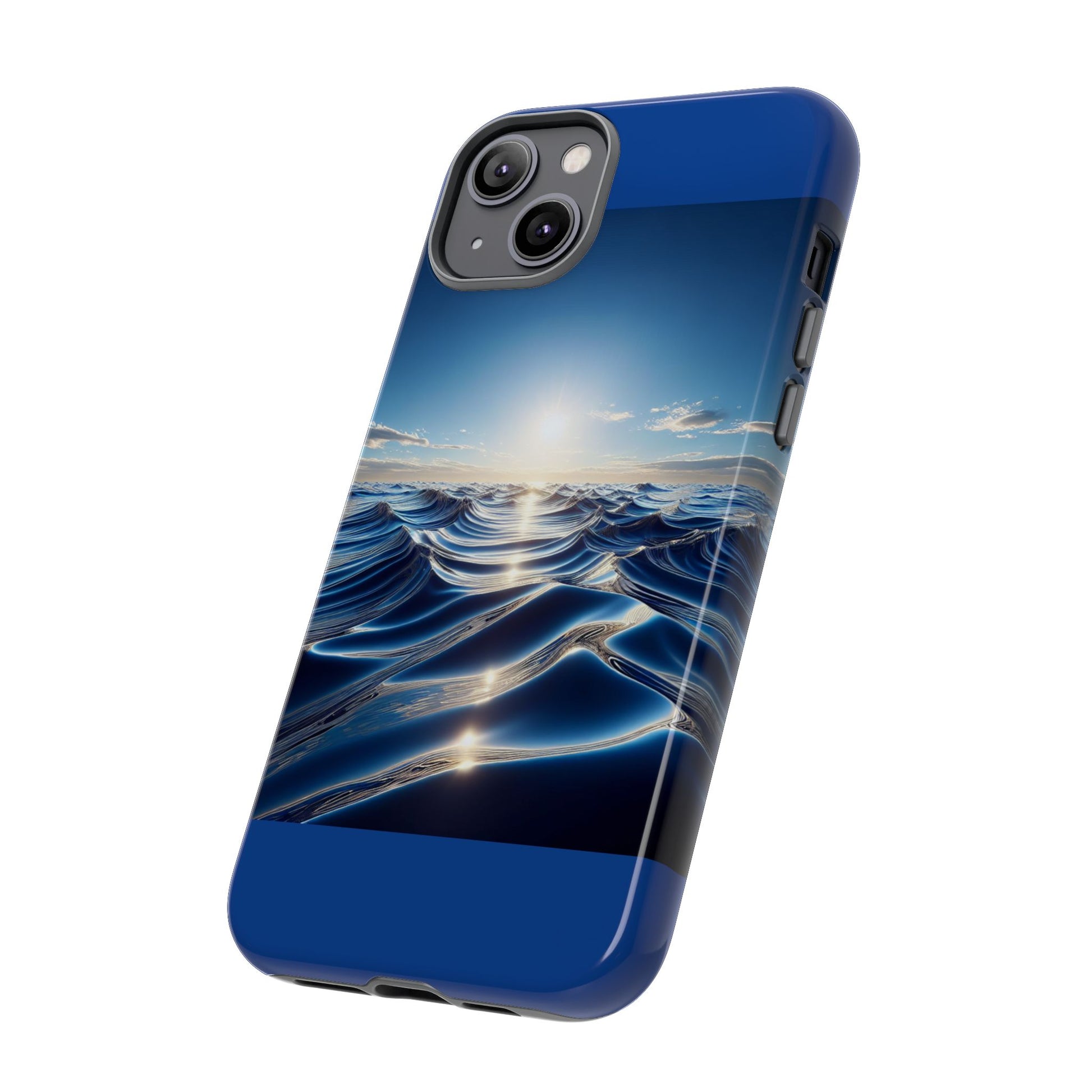 Ocean Wave Phone Case, Tough Phone Cover, Stylish Cell Case, Gift for Beach Lovers, Customizable Phone Accessory