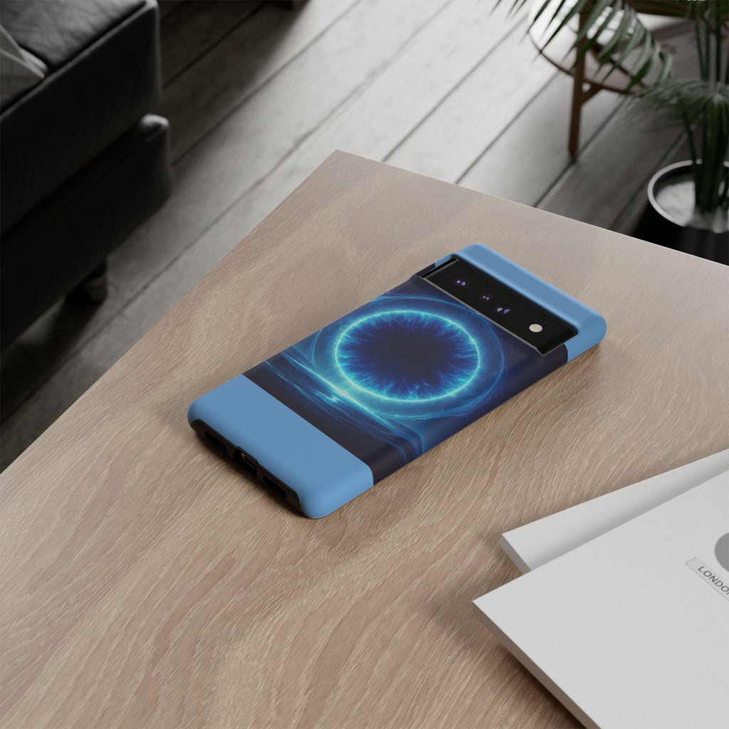Blue Galaxy Phone Case, Tough Phone Cover, Cosmic Protection Case, Space Design, Gift for Space Lovers