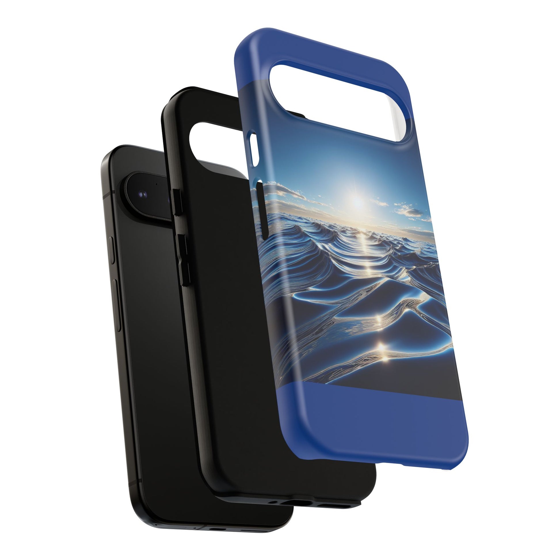 Ocean Wave Phone Case, Tough Phone Cover, Stylish Cell Case, Gift for Beach Lovers, Customizable Phone Accessory