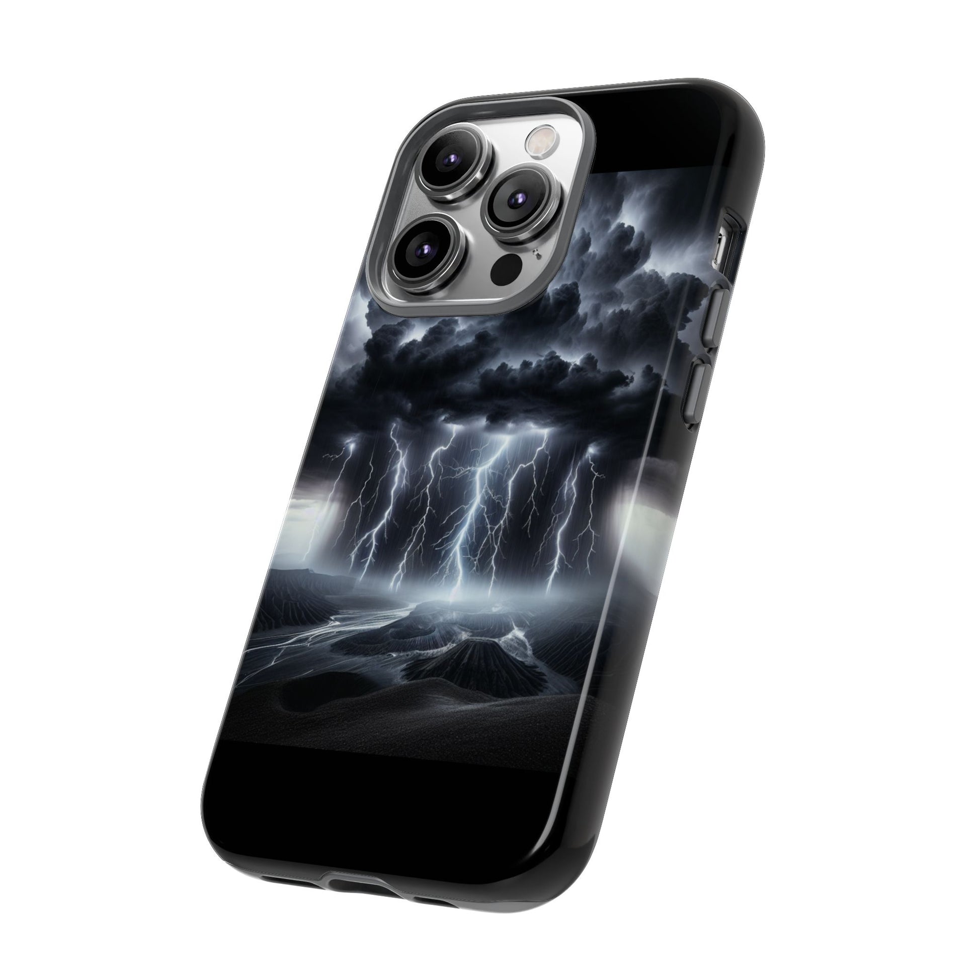 Tough Cases for the Bold: Stormy Thunder Phone Case, Lightning Protection, Durable Cover for Adventurers, Unique Gift for Nature [...]