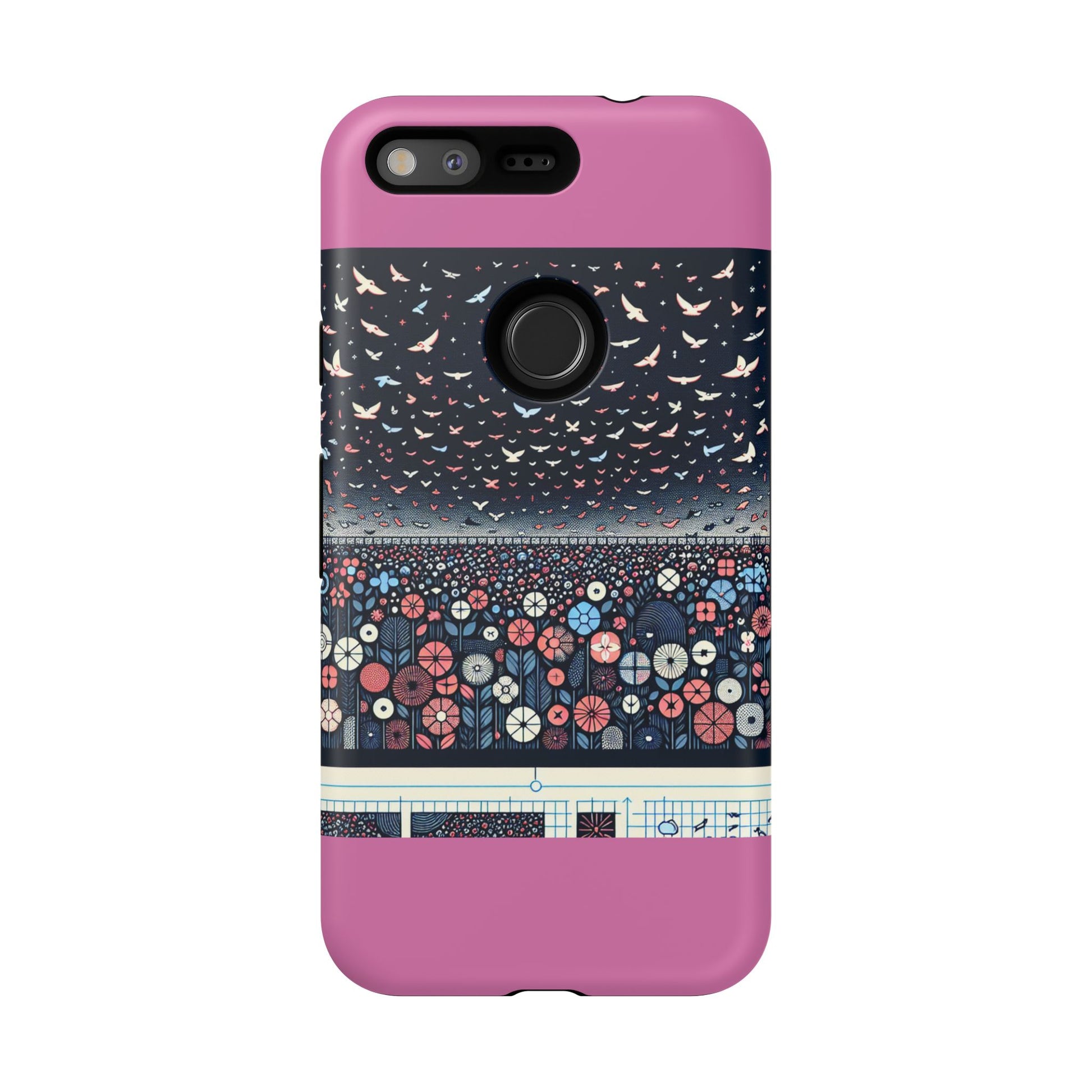 Floral Phone Case, Tough Cases for iPhone, Nature-Inspired Design, Gift for Her, Stylish Protection, Trending Accessory