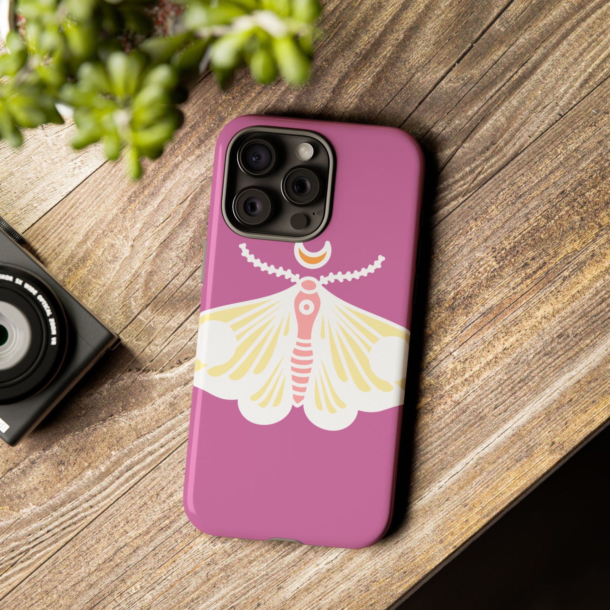 Colorful Moth Phone Case | Tough Cases for iPhone, Unique Gift, Nature Lovers, Boho Style, Trendy Accessories