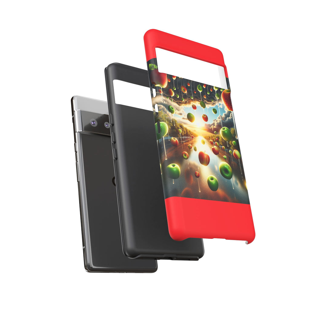 Vibrant Phone Case with Artistic Apple Design, Unique Gift for Art Lovers, Trendy Accessory for Any Occasion, Stylish Smartphone Cover
