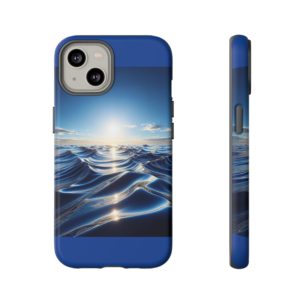 Ocean Wave Phone Case, Tough Phone Cover, Stylish Cell Case, Gift for Beach Lovers, Customizable Phone Accessory