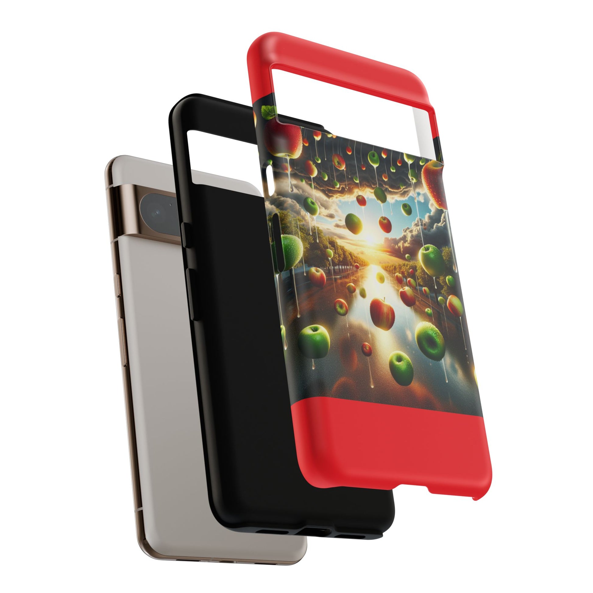Vibrant Phone Case with Artistic Apple Design, Unique Gift for Art Lovers, Trendy Accessory for Any Occasion, Stylish Smartphone Cover