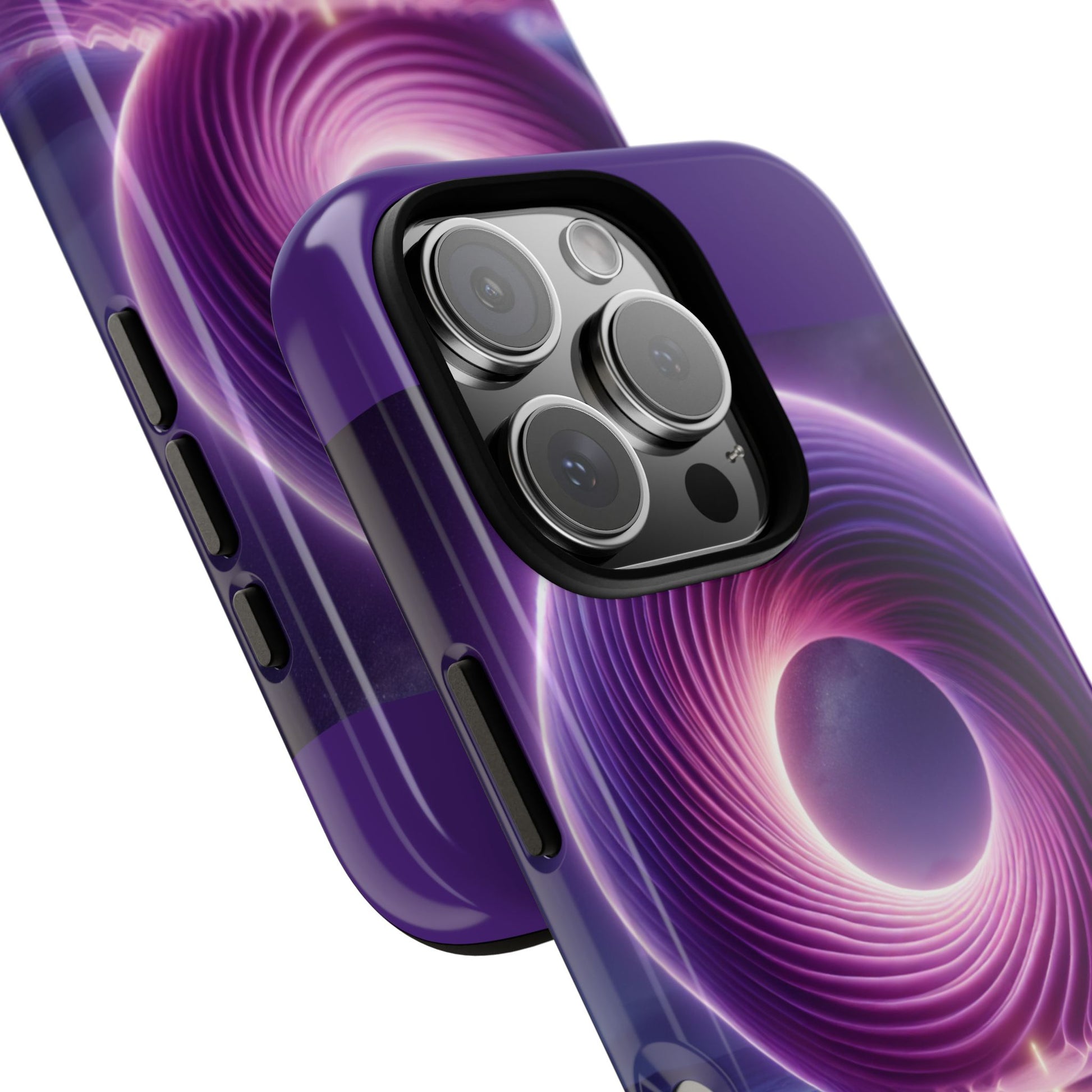 Colorful Phone Case with Swirling Design, Tough Phone Cover, Cosmic Phone Protector, Unique Gift for Tech Lovers, Stylish Smartphone Shell