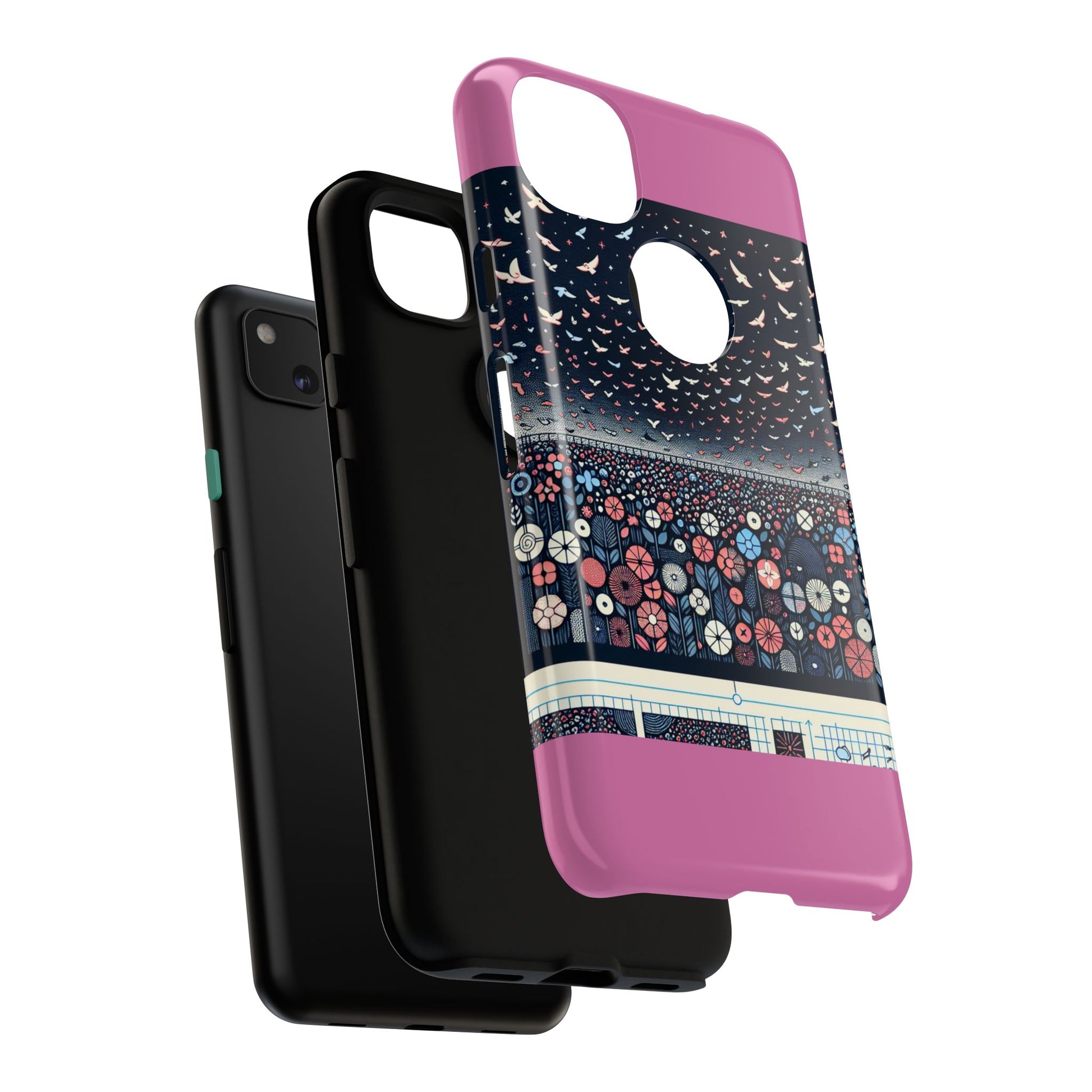 Floral Phone Case, Tough Cases for iPhone, Nature-Inspired Design, Gift for Her, Stylish Protection, Trending Accessory