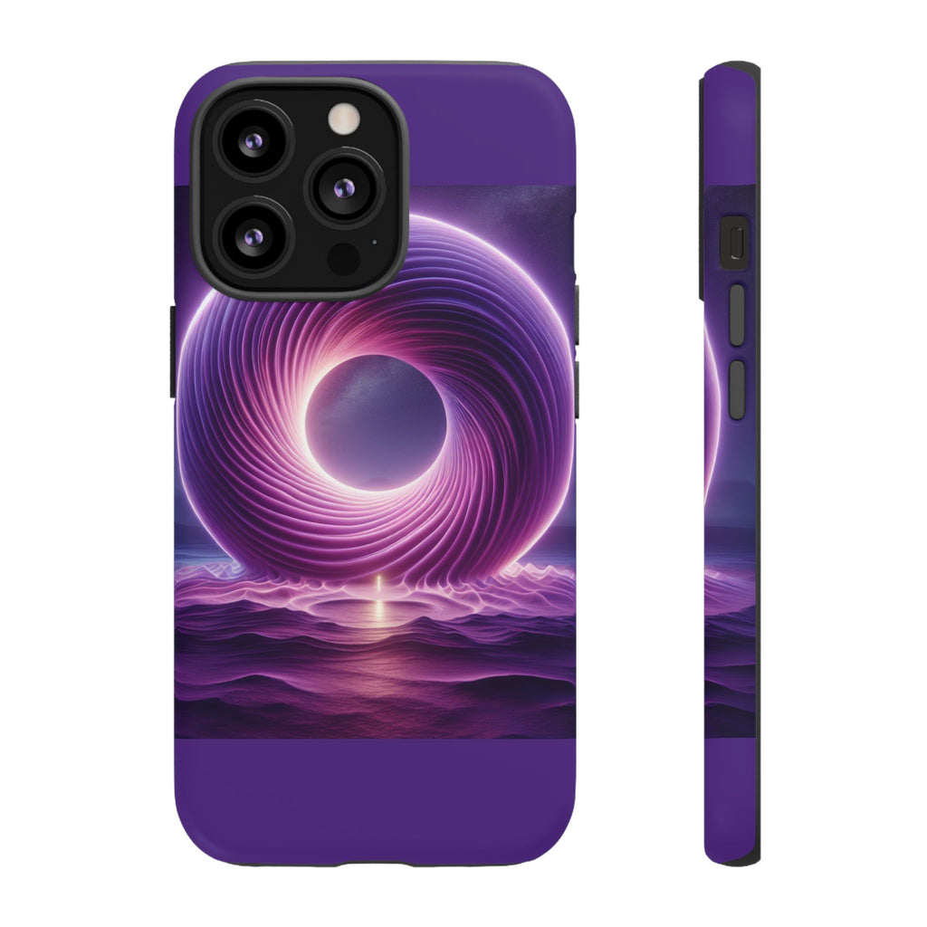 Colorful Phone Case with Swirling Design, Tough Phone Cover, Cosmic Phone Protector, Unique Gift for Tech Lovers, Stylish Smartphone Shell