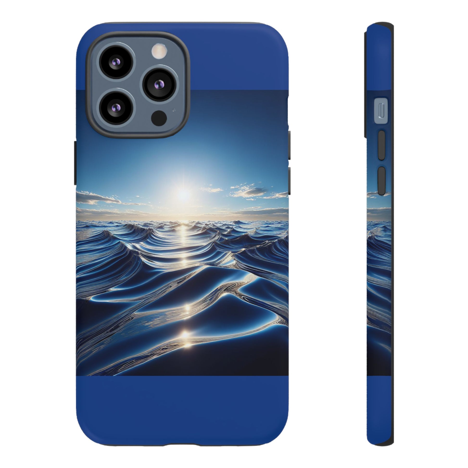 Ocean Wave Phone Case, Tough Phone Cover, Stylish Cell Case, Gift for Beach Lovers, Customizable Phone Accessory