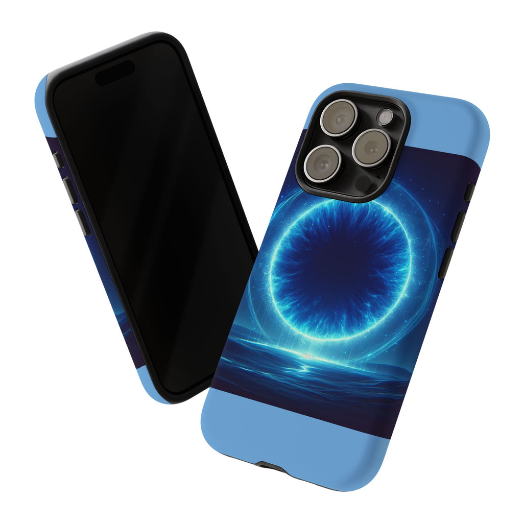 Blue Galaxy Phone Case, Tough Phone Cover, Cosmic Protection Case, Space Design, Gift for Space Lovers