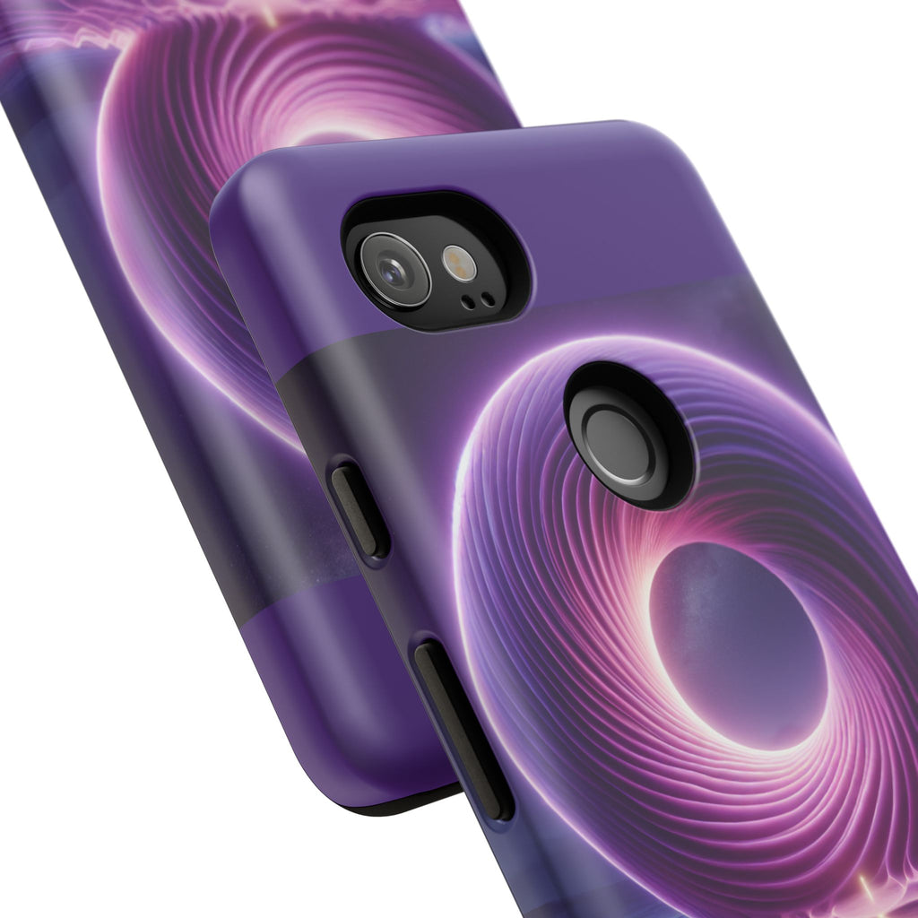 Colorful Phone Case with Swirling Design, Tough Phone Cover, Cosmic Phone Protector, Unique Gift for Tech Lovers, Stylish Smartphone Shell