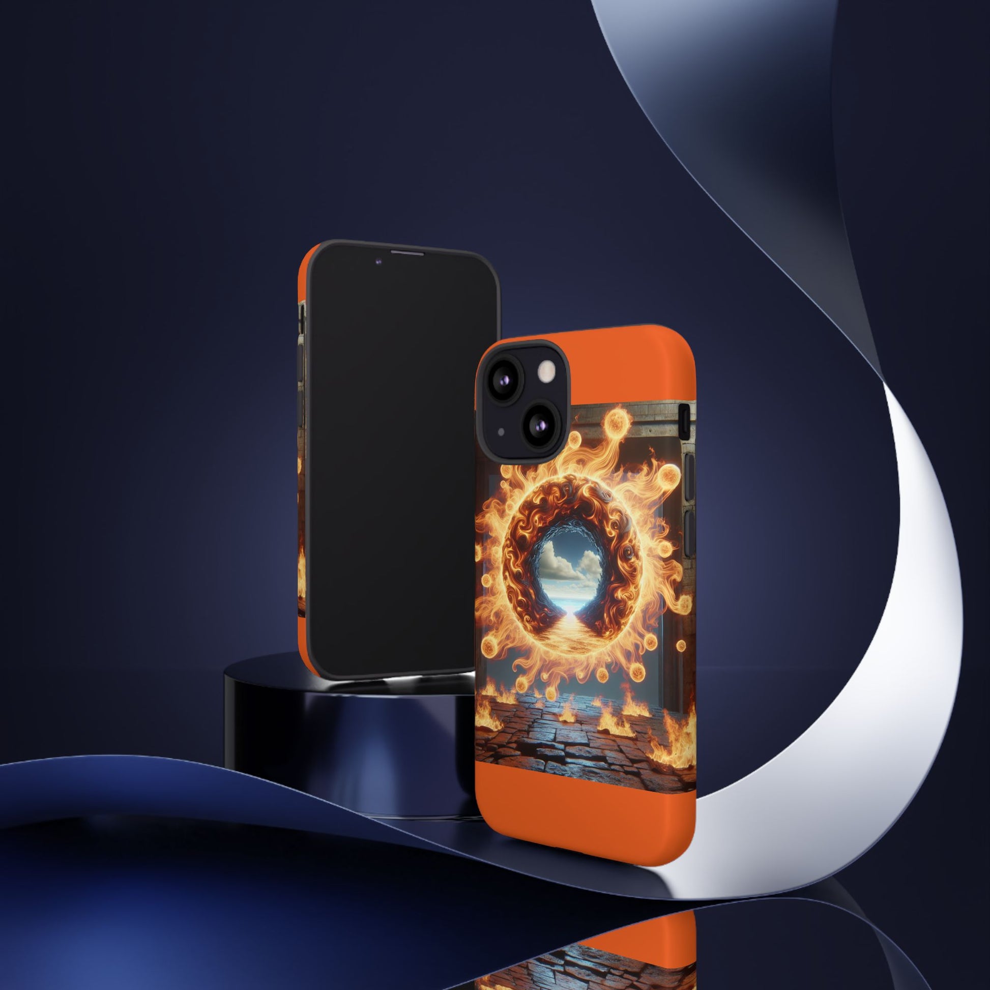 Vibrant Phone Case, Tough Cases for Gamers, Fire Element Phone Cover, Unique Protector, Game Lover Gifts