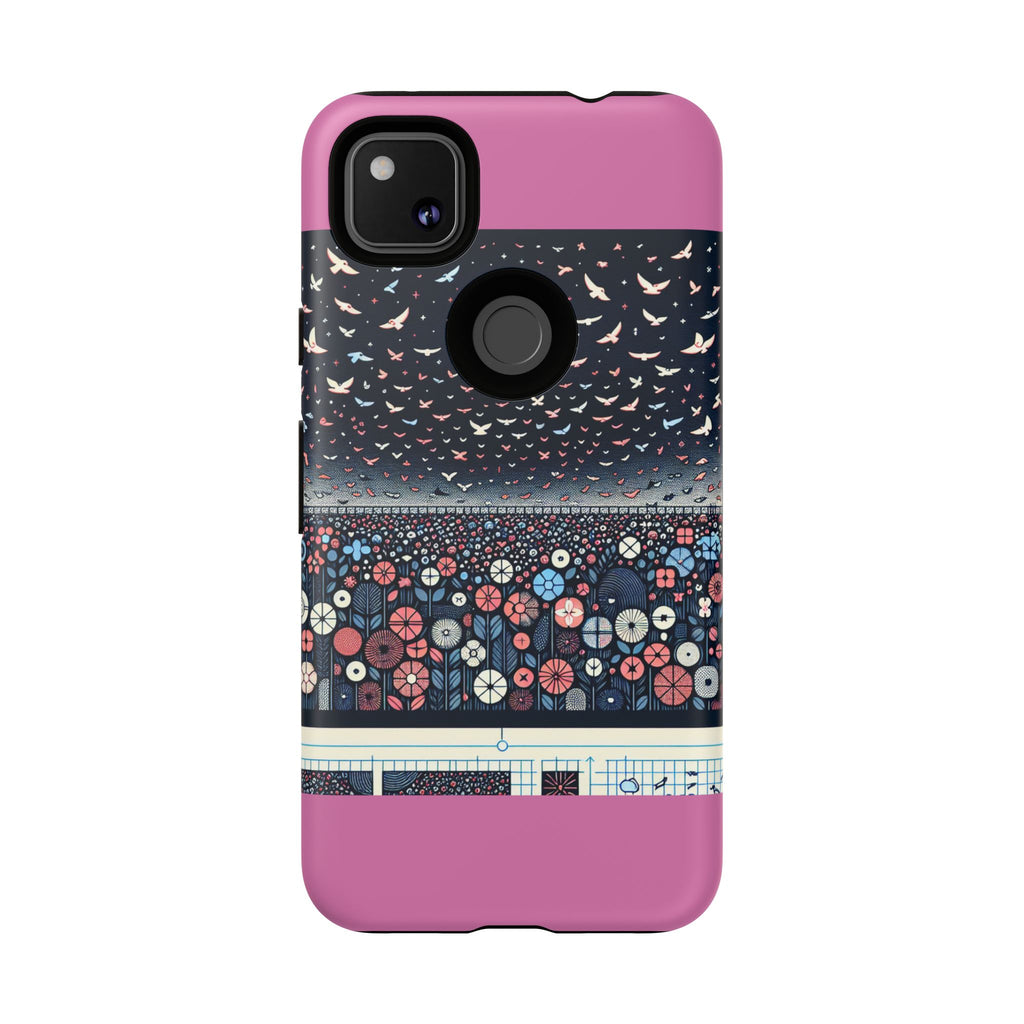 Floral Phone Case, Tough Cases for iPhone, Nature-Inspired Design, Gift for Her, Stylish Protection, Trending Accessory