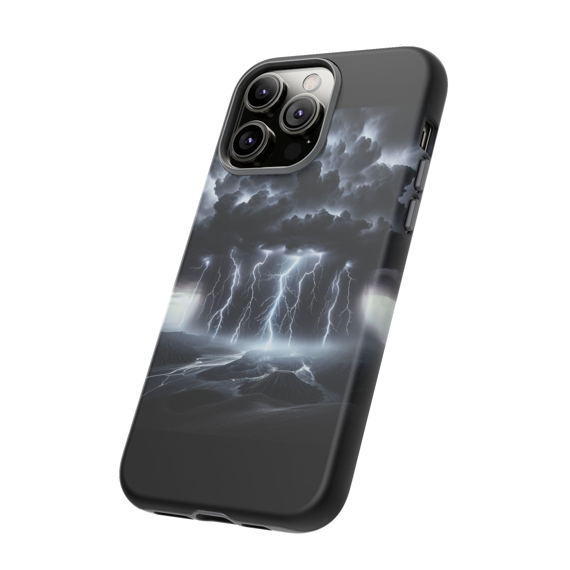 Tough Cases for the Bold: Stormy Thunder Phone Case, Lightning Protection, Durable Cover for Adventurers, Unique Gift for Nature [...]