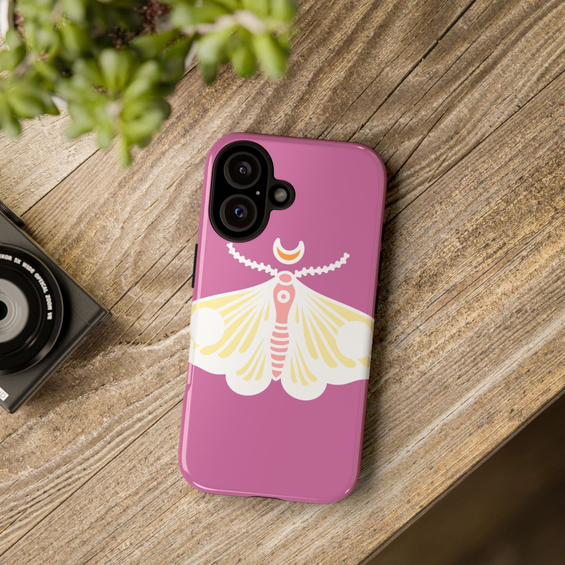 Colorful Moth Phone Case | Tough Cases for iPhone, Unique Gift, Nature Lovers, Boho Style, Trendy Accessories