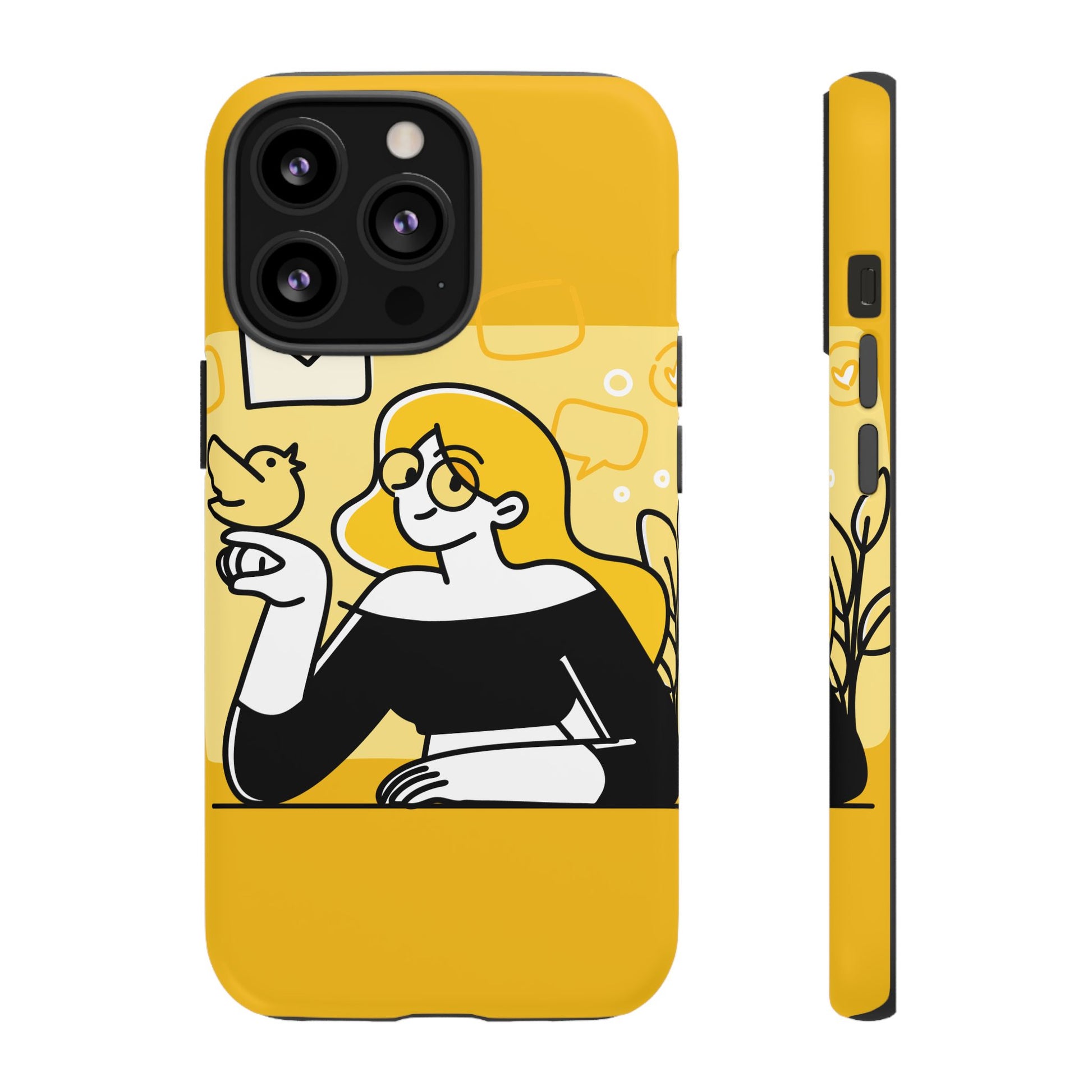 Chic Phone Case with Playful Design, Smartphone Cover, Unique Gift, Trendy Accessory, Eco-Friendly Case