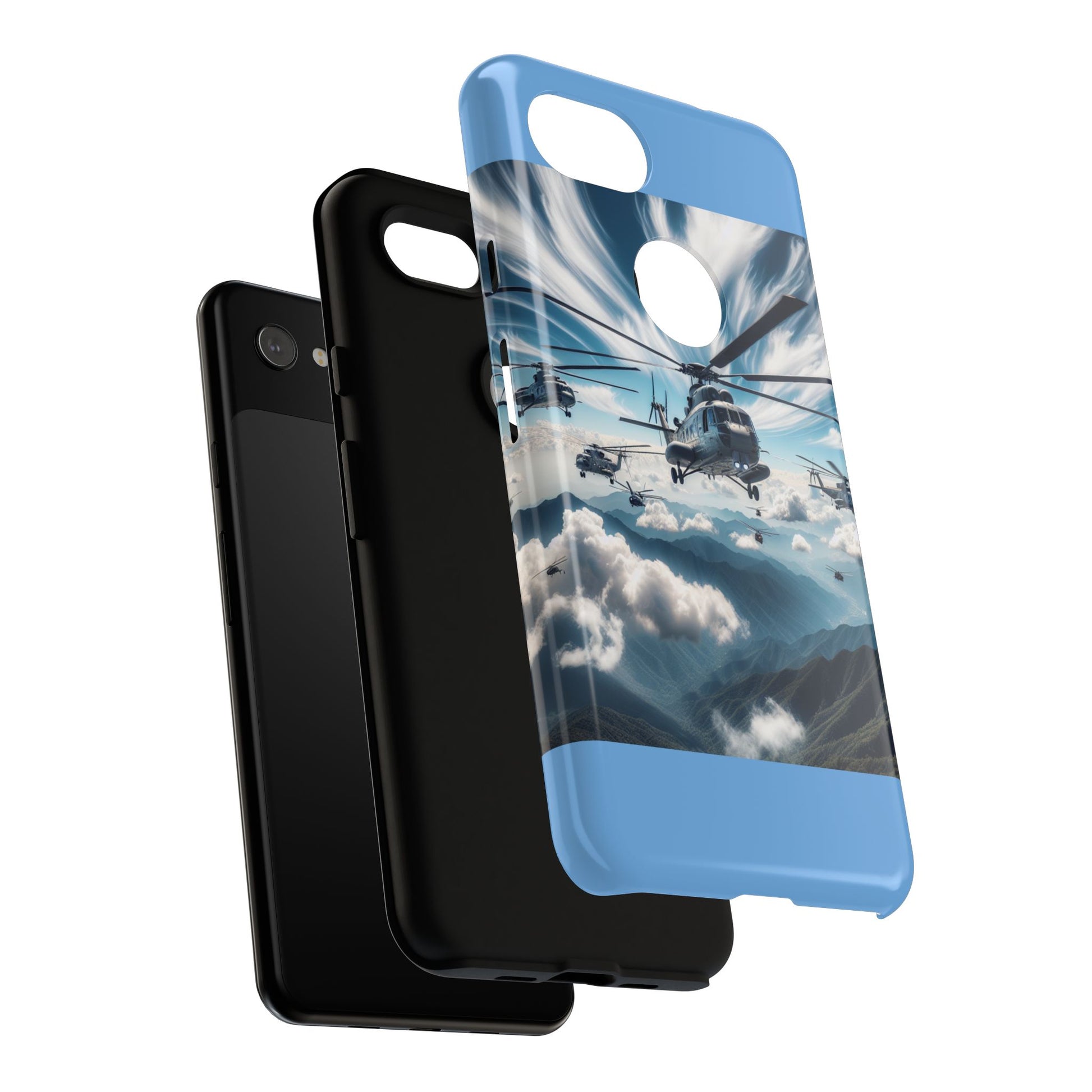 Tough Cases - Helicopter Design Phone Case, Military Style Cover, Unique Gift for Aviation Lovers, Durable Phone Protector, Hobbyist [...]
