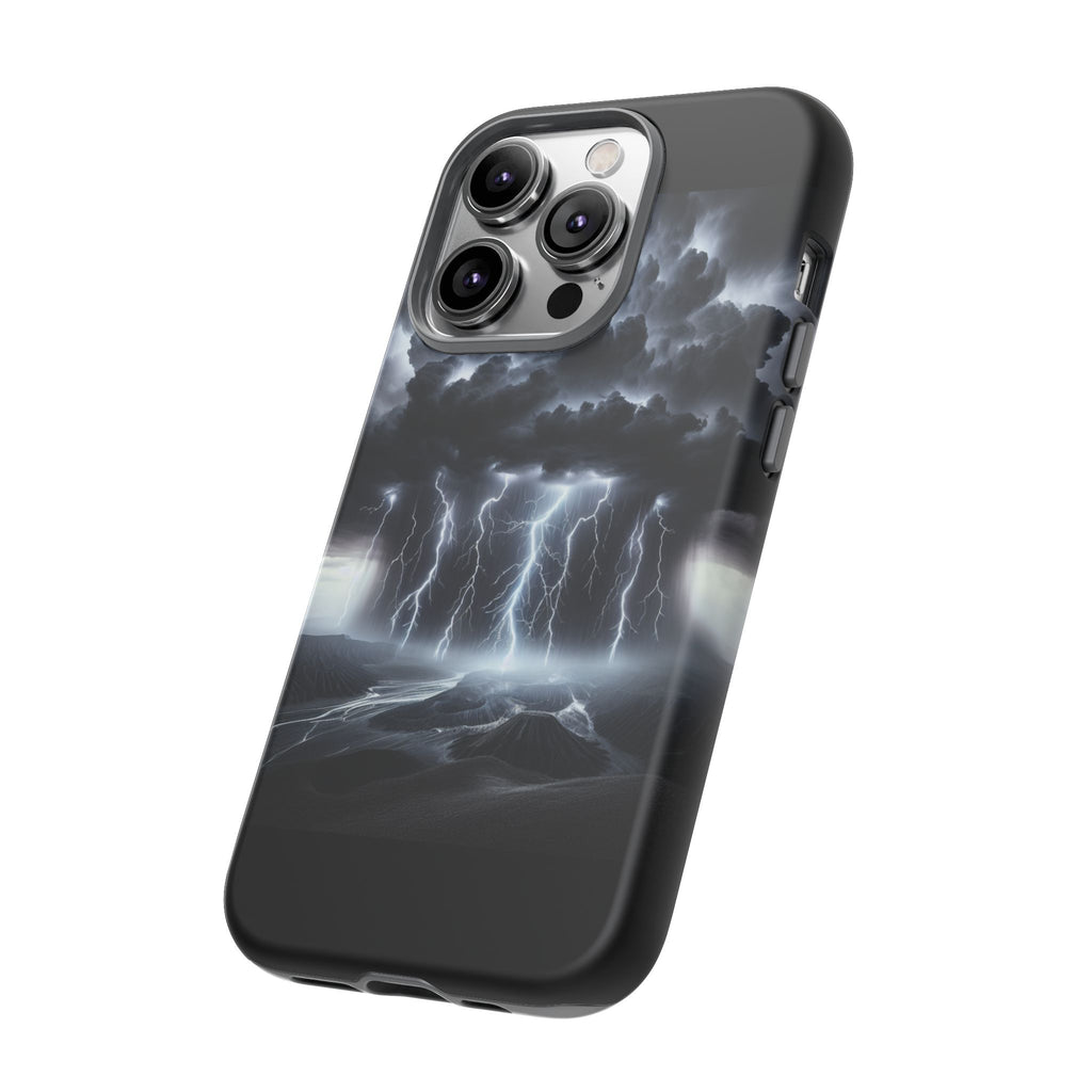 Tough Cases for the Bold: Stormy Thunder Phone Case, Lightning Protection, Durable Cover for Adventurers, Unique Gift for Nature [...]