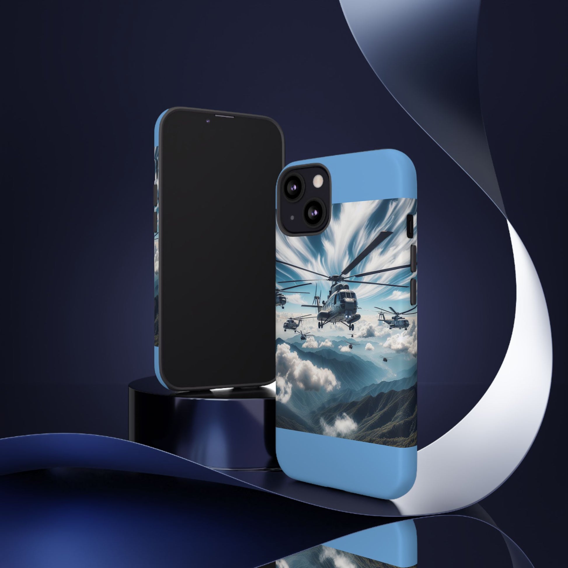Tough Cases - Helicopter Design Phone Case, Military Style Cover, Unique Gift for Aviation Lovers, Durable Phone Protector, Hobbyist [...]