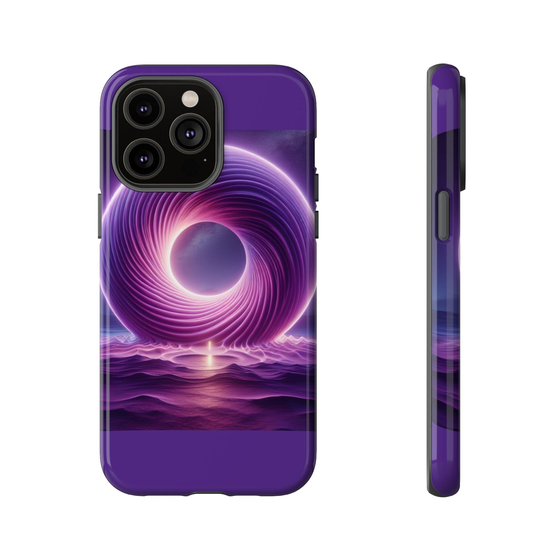 Colorful Phone Case with Swirling Design, Tough Phone Cover, Cosmic Phone Protector, Unique Gift for Tech Lovers, Stylish Smartphone Shell
