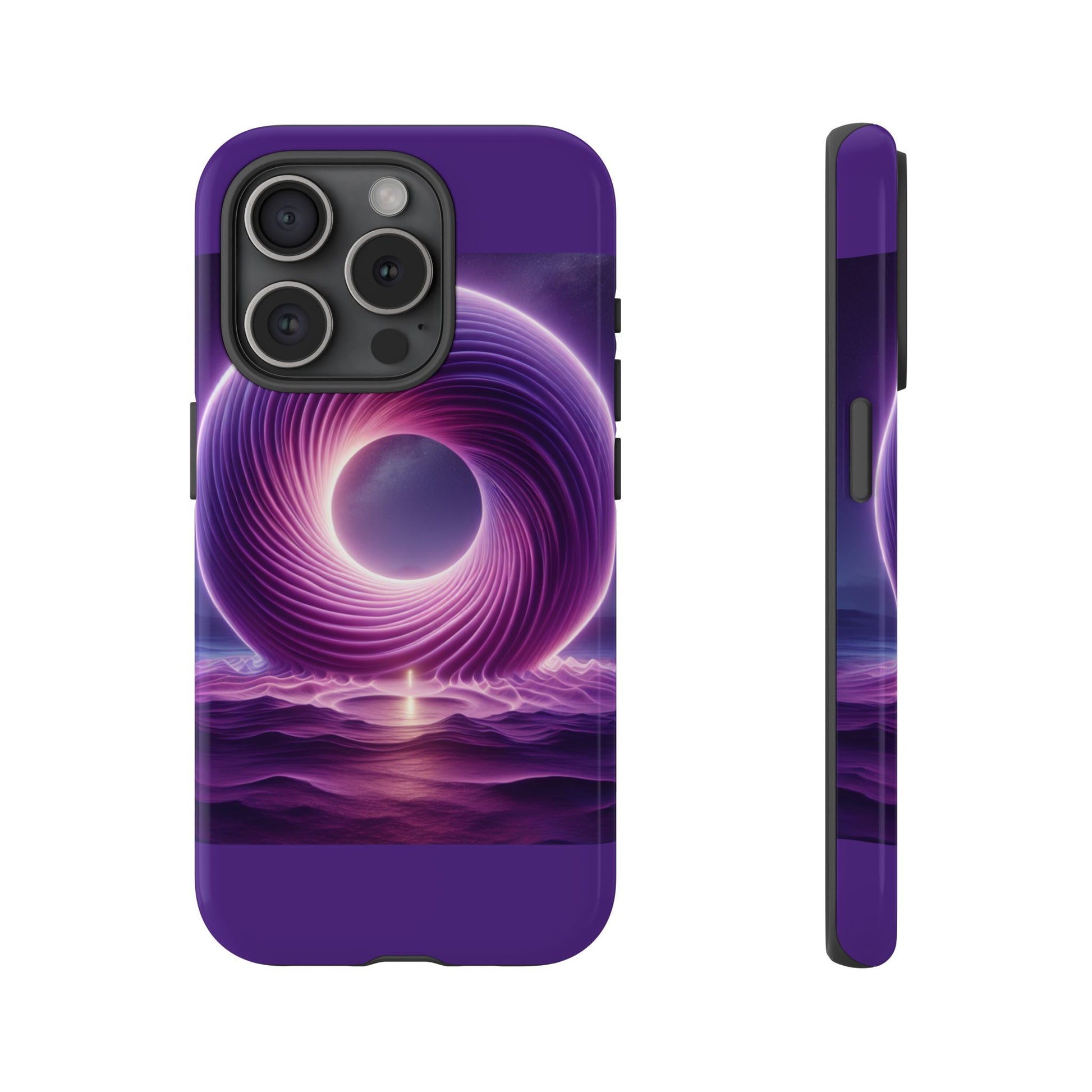 Colorful Phone Case with Swirling Design, Tough Phone Cover, Cosmic Phone Protector, Unique Gift for Tech Lovers, Stylish Smartphone Shell
