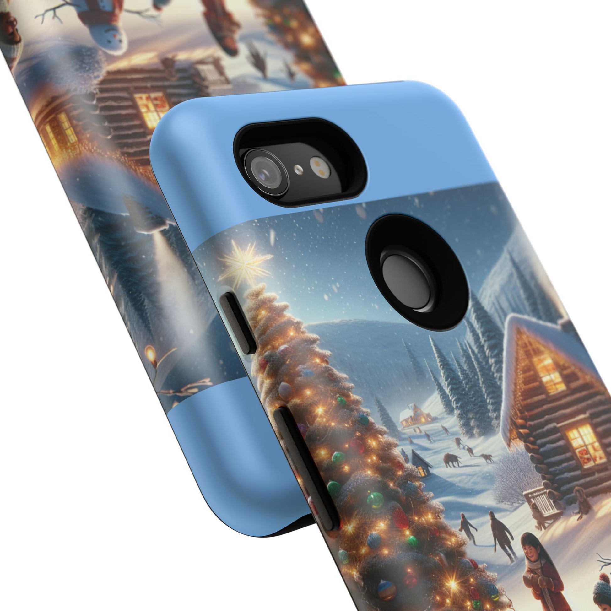 Winter Wonderland Phone Case, Holiday Gift for Him/Her, Cute Christmas Phone Cover, Unique Winter Scene Case, Festive Tech Accessories