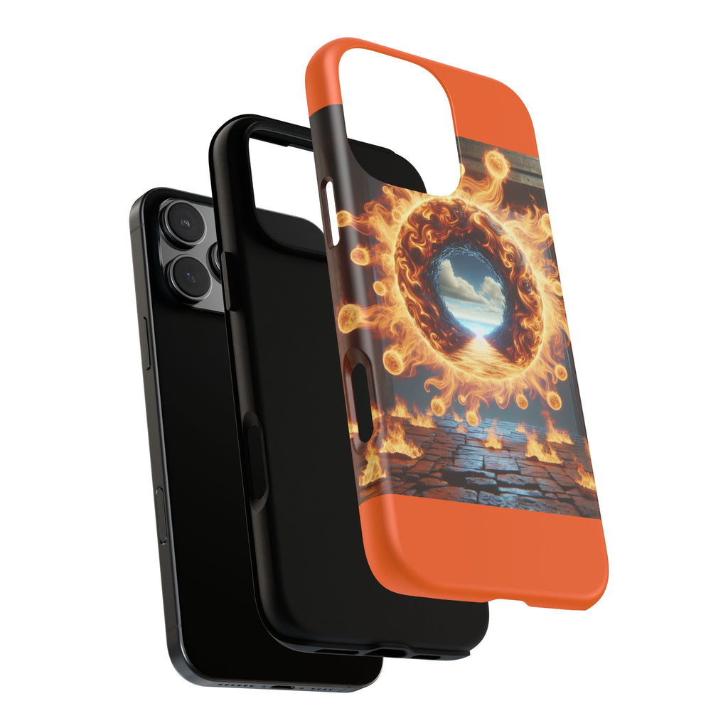 Vibrant Phone Case, Tough Cases for Gamers, Fire Element Phone Cover, Unique Protector, Game Lover Gifts