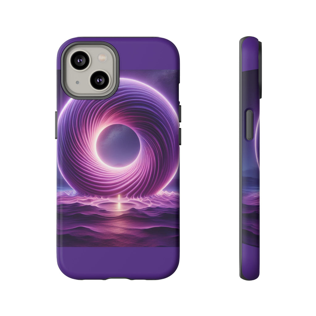 Colorful Phone Case with Swirling Design, Tough Phone Cover, Cosmic Phone Protector, Unique Gift for Tech Lovers, Stylish Smartphone Shell