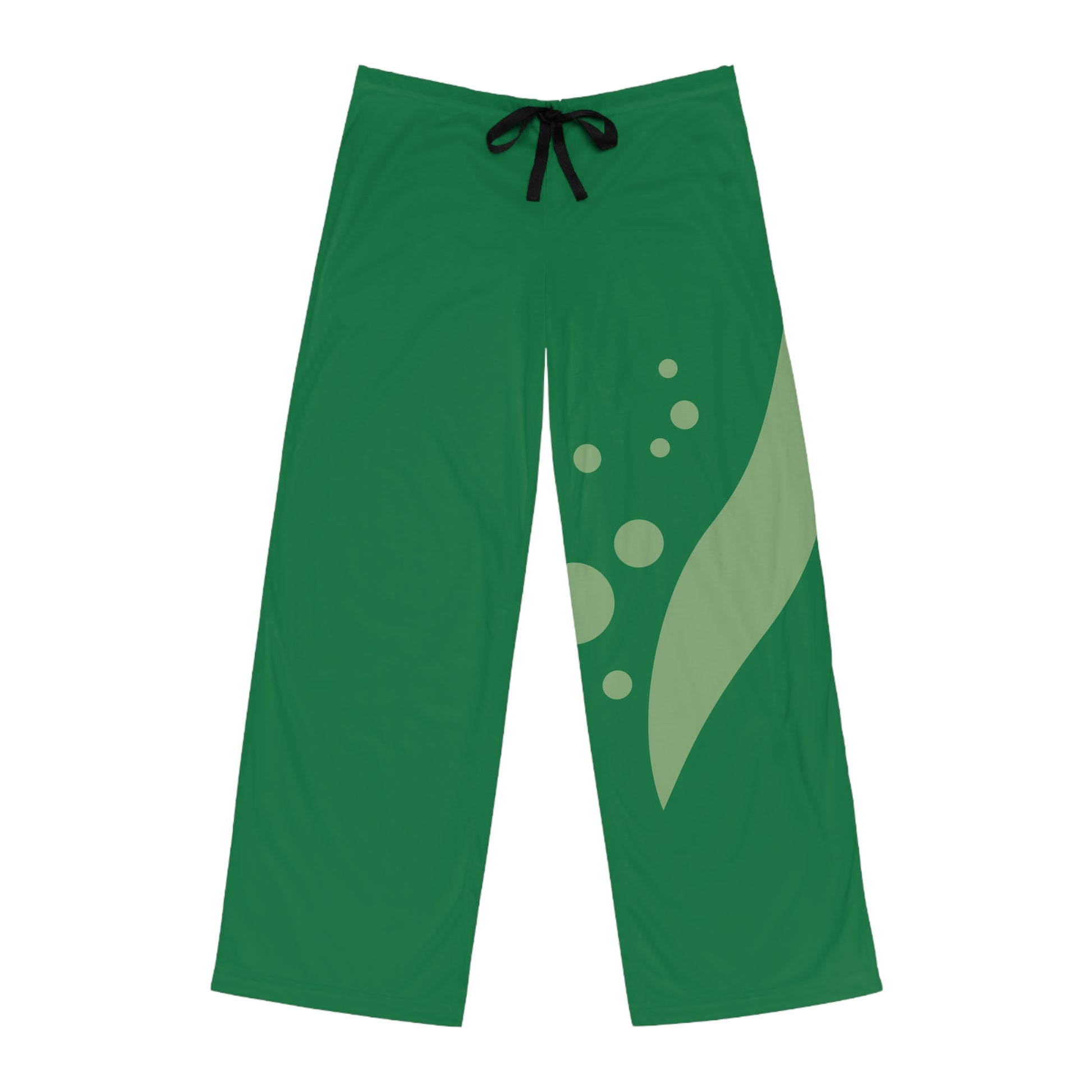 Relaxing Men's Pajama Pants - Cozy Loungewear for Home, Perfect for Sleep, Relaxation, Gifts, and Holidays, Green Abstract Design