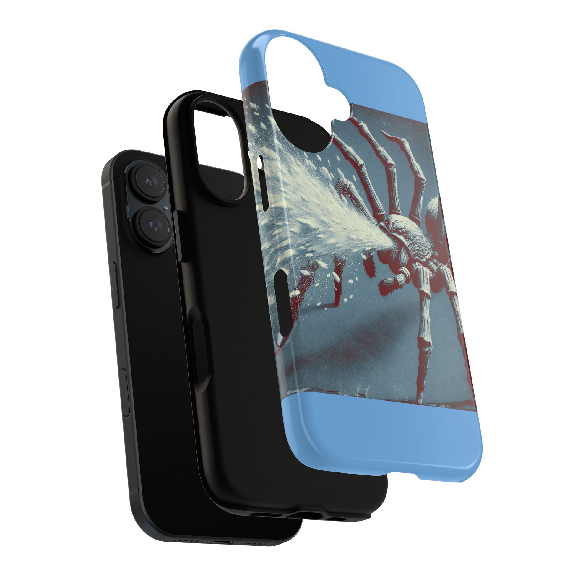 Spider Spray Phone Case, Tough Phone Cover, Unique Gift for Insect Lovers, Halloween Decor, Eco-Friendly Case