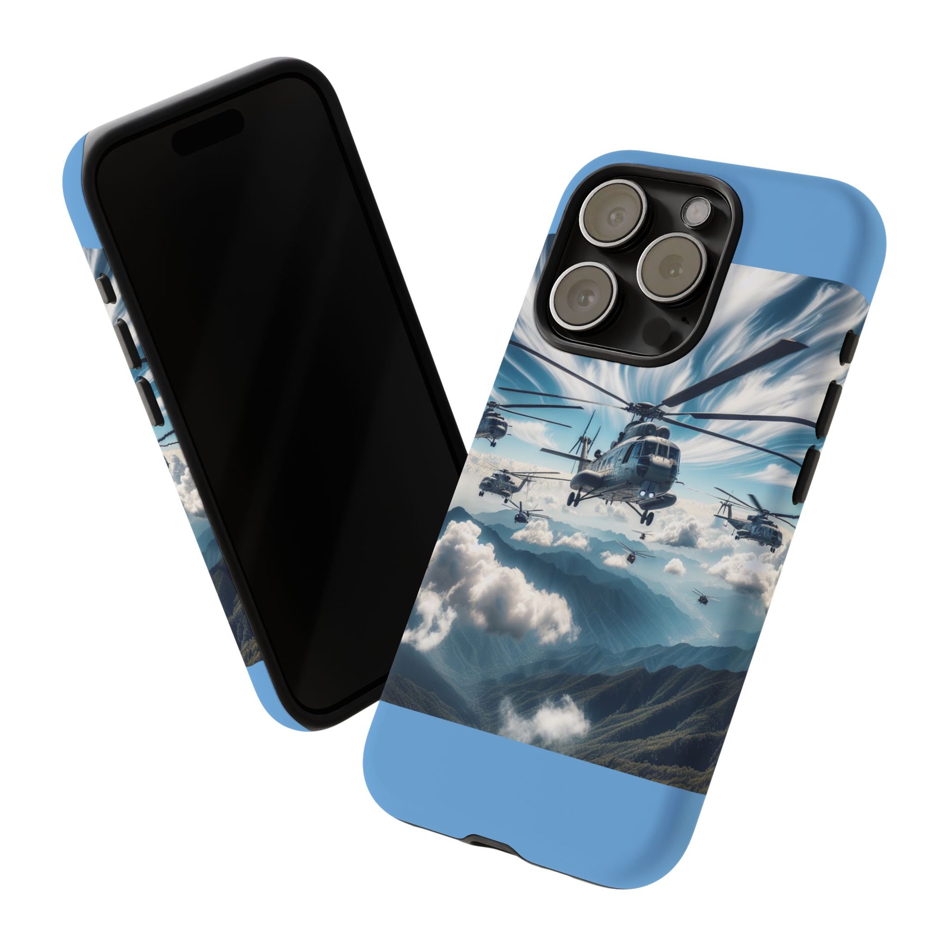 Tough Cases - Helicopter Design Phone Case, Military Style Cover, Unique Gift for Aviation Lovers, Durable Phone Protector, Hobbyist [...]